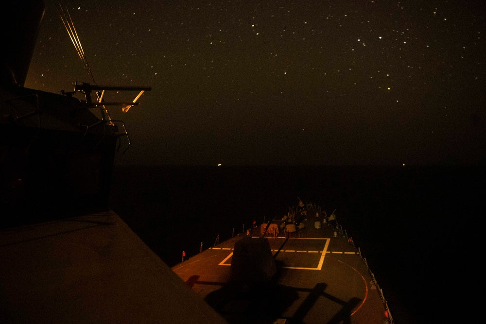 US says warship Mason intercepted Houthi missile, vessel Destiny untouched