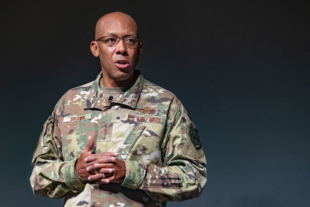 Air Force Chief of Staff Air Force Chief of Staff Gen. Charles Q. Brown, Jr. addresses students from Air War College and Air Command and Staff College at Air University.