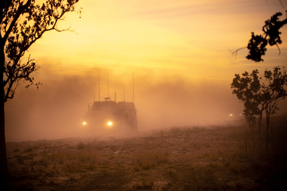 An Australian Army Bushmaster Protected Mobility Vehicle – Medium