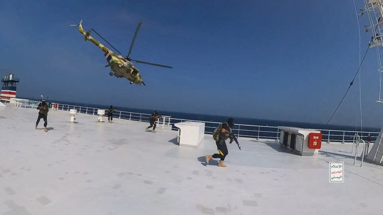 Houthis seize ship in Red Sea with link to Israeli company
