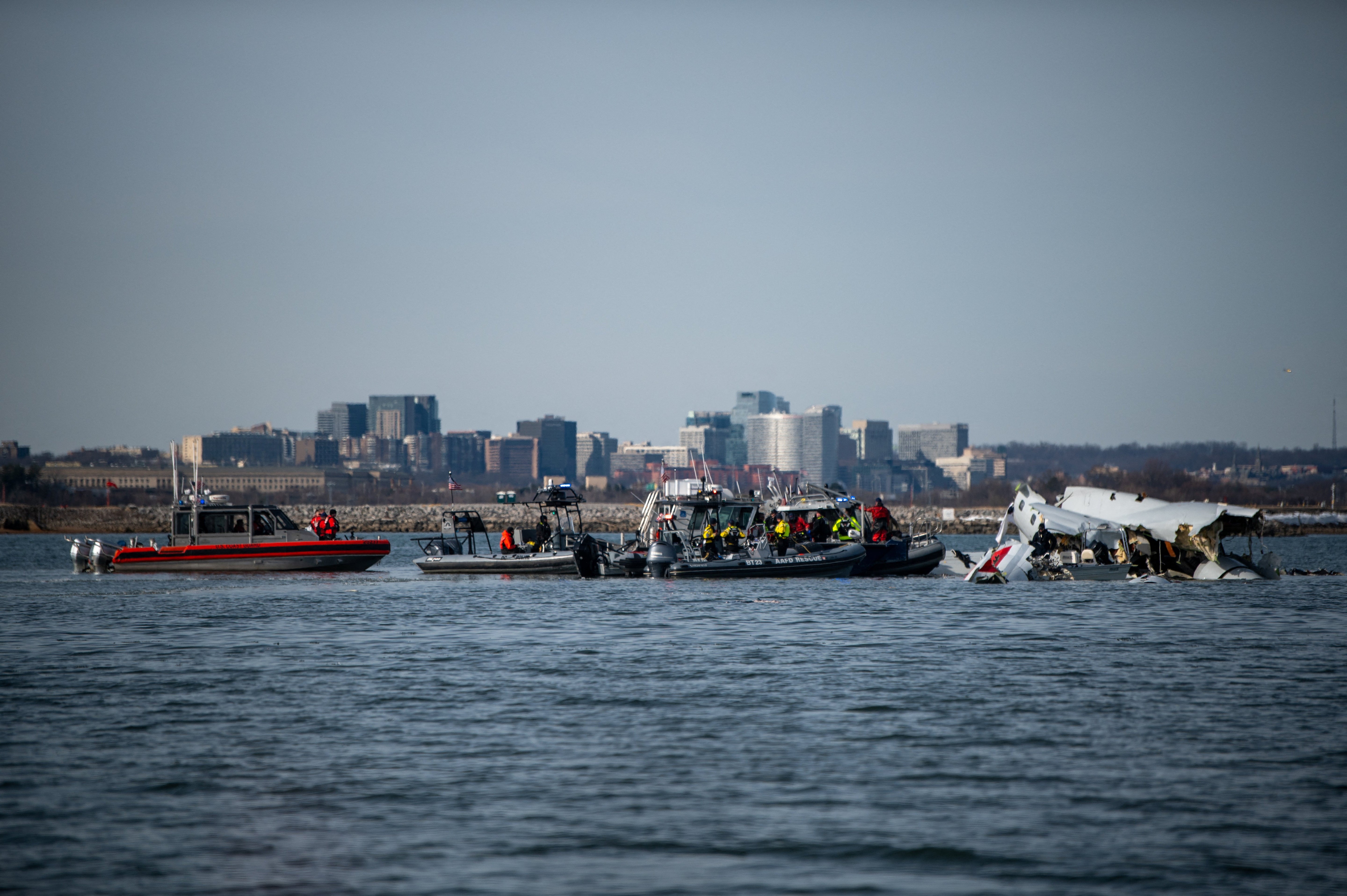 Recovery efforts in Washington aircraft collision identify 55 of 67 victims