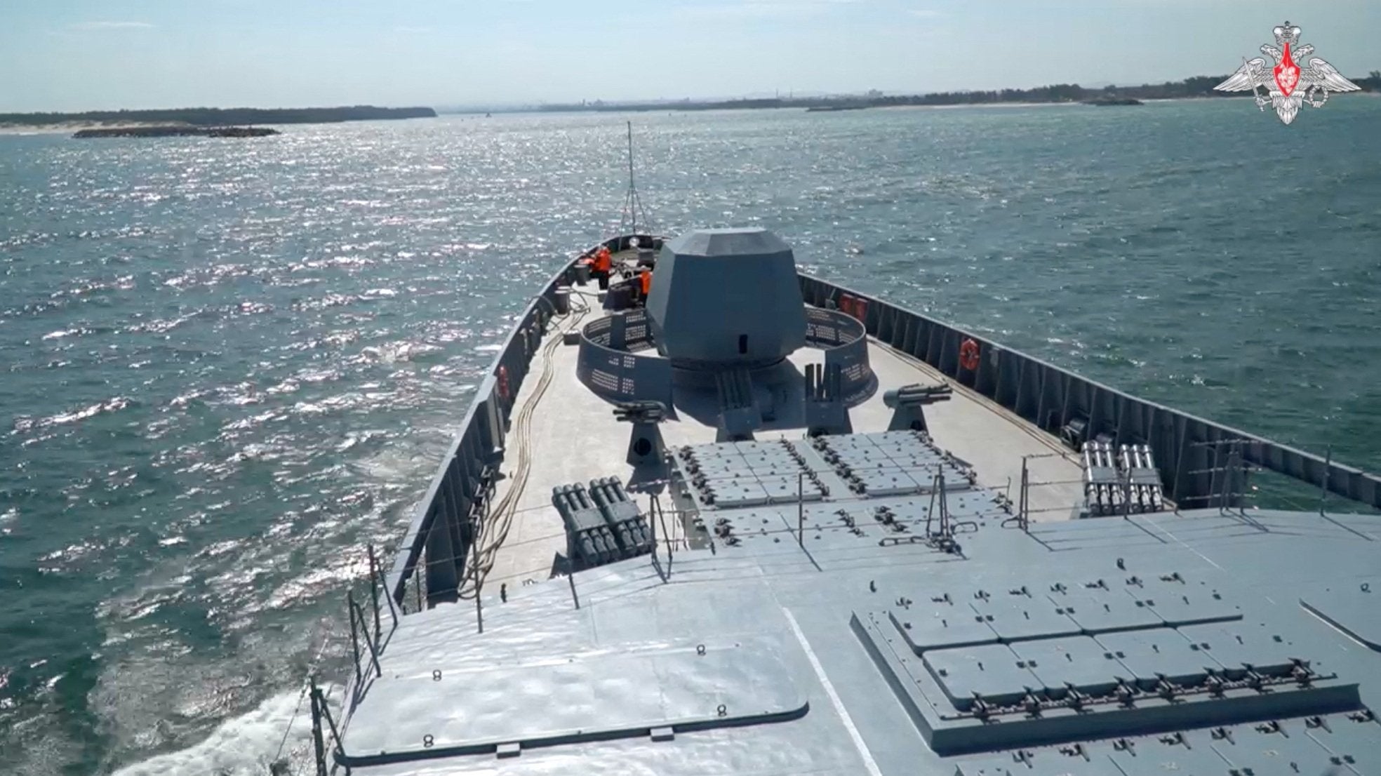 Russia's warship with hypersonic missiles arrives for drills with S.Africa, China