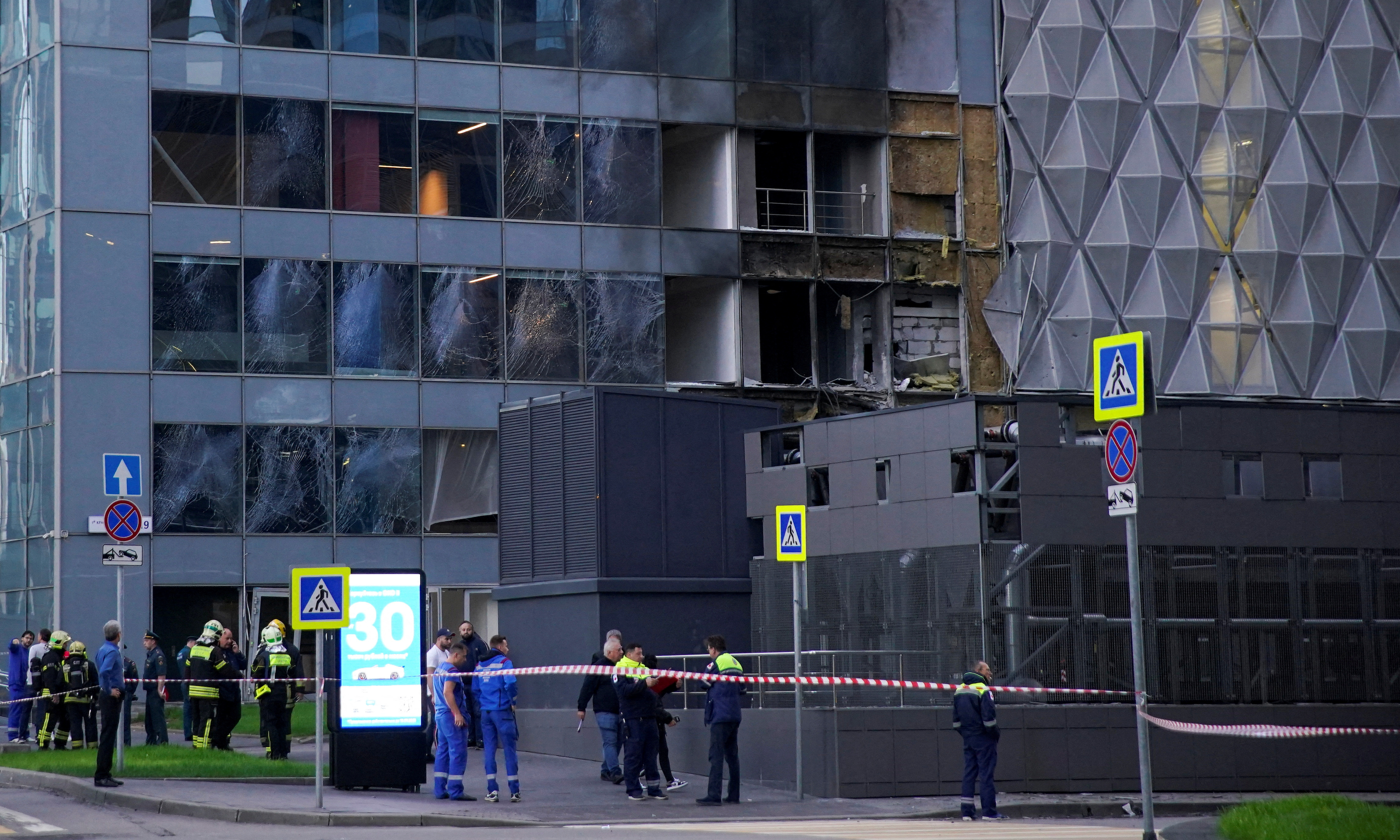 Moscow buildings hit as Russia says it downs Ukrainian drones