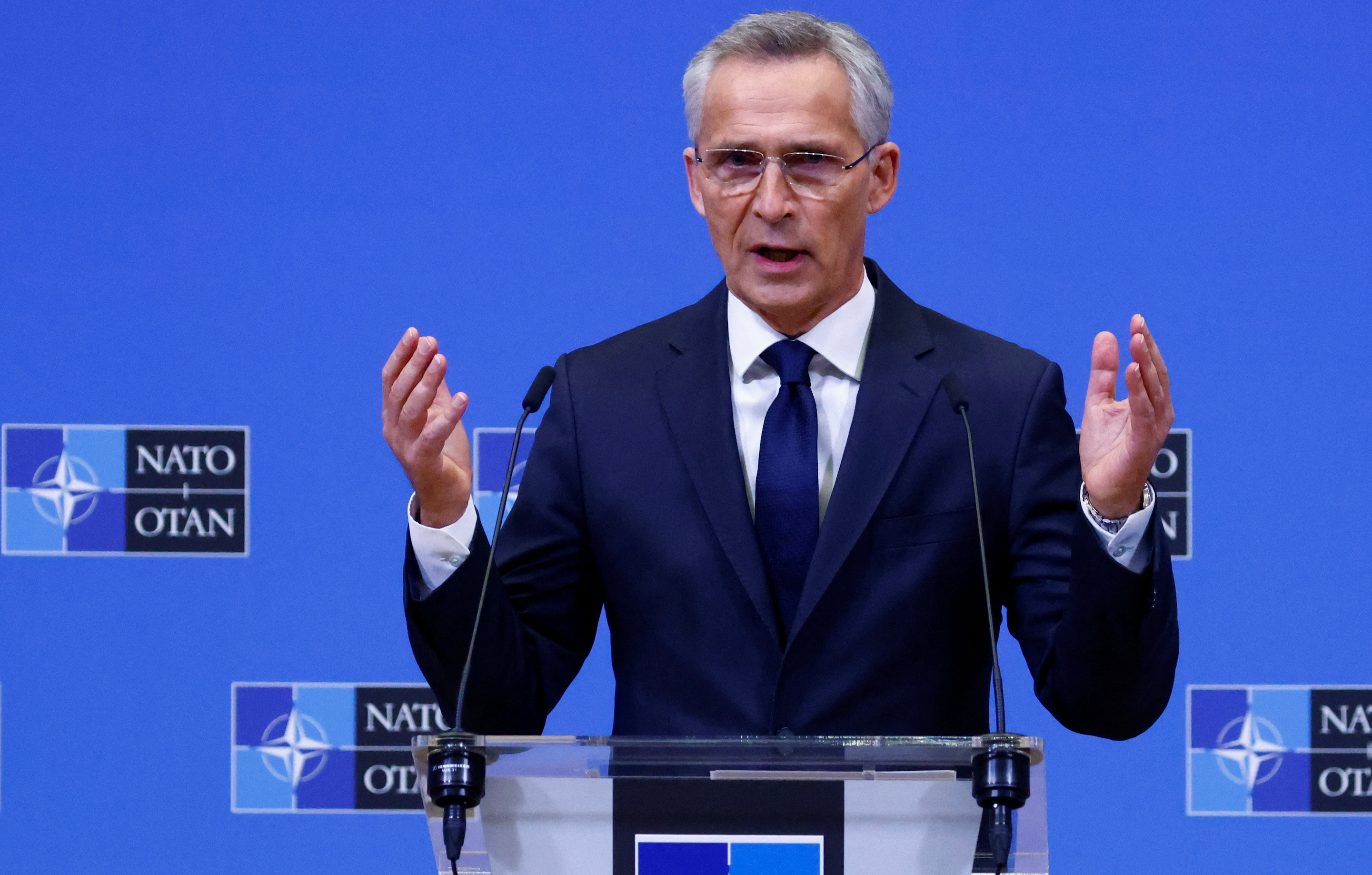 Ukraine alone decides when conditions right for peace talks, NATO's Stoltenberg says