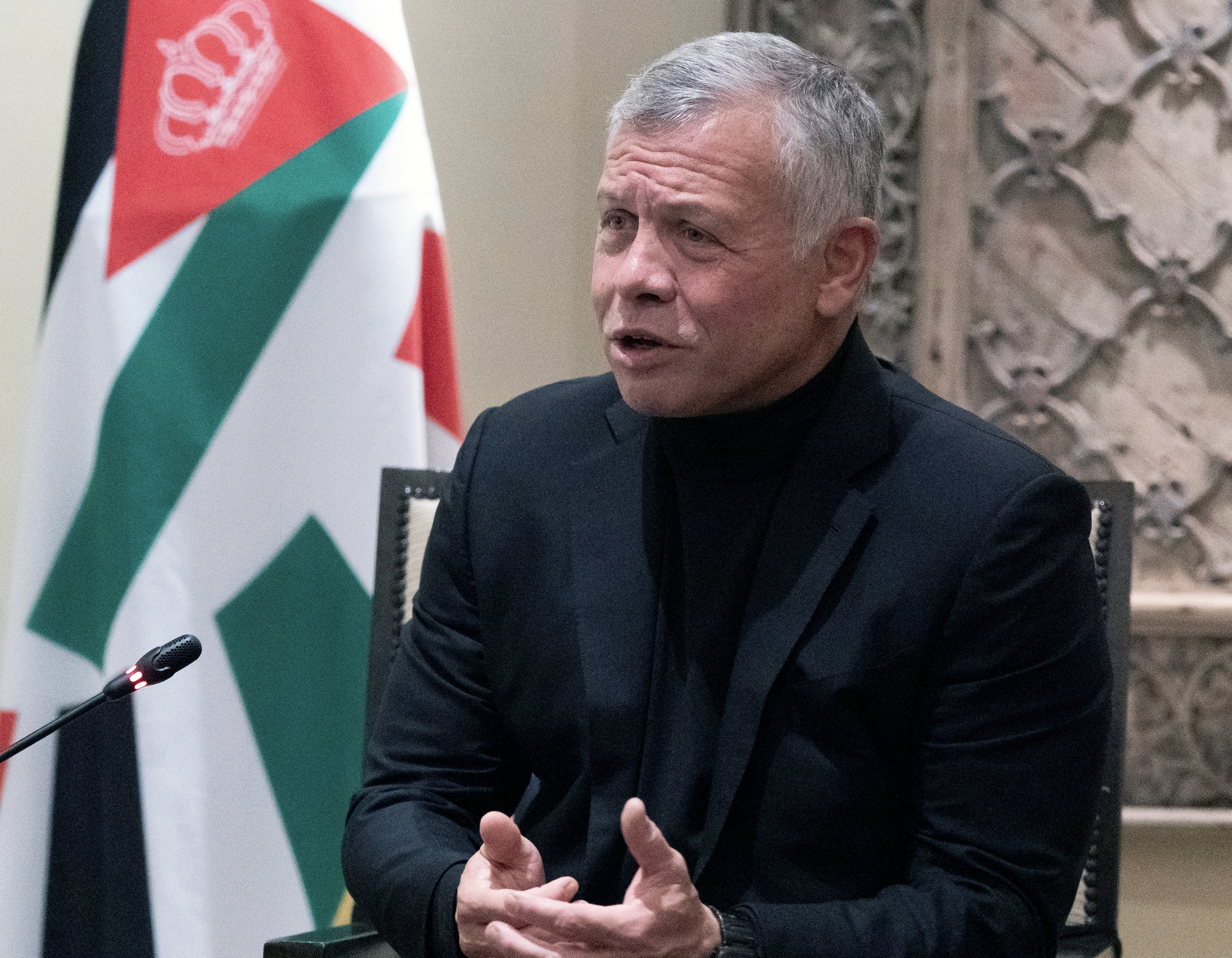 Jordan's king says no stability in region without Palestinian state