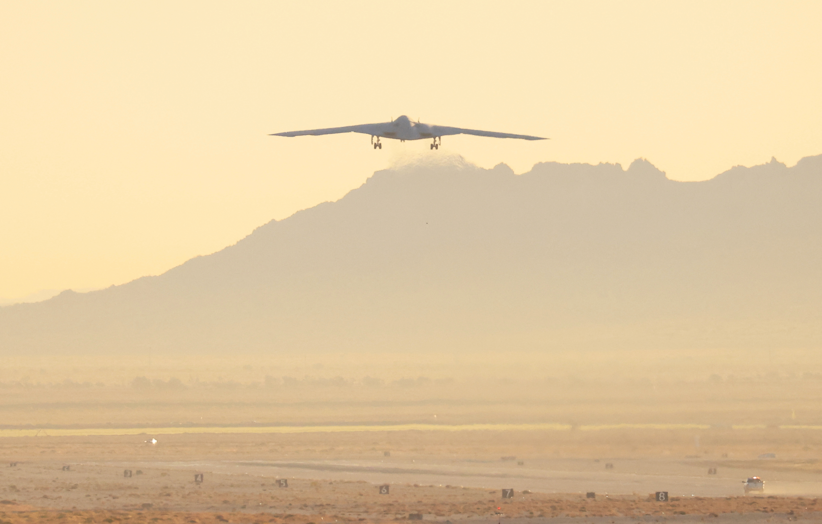 US Air Force's new B-21 Raider "flying wing" bomber takes first flight