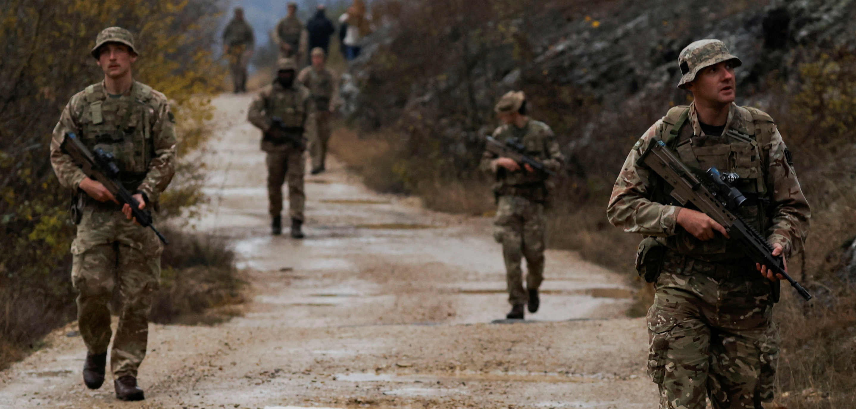 British troops patrol Kosovo-Serbia border as tensions remain high