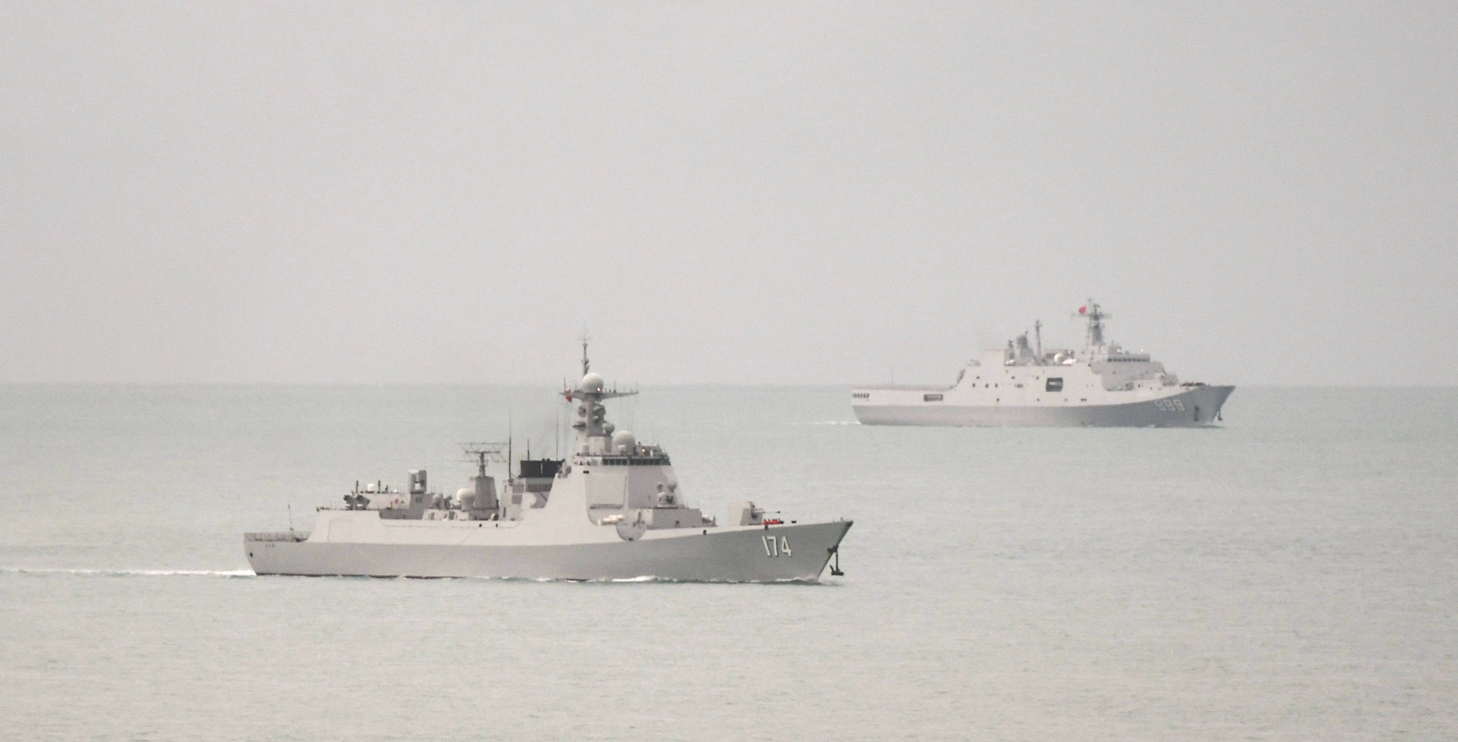 Chinese navy ships visit Myanmar amid insurgent fighting near border