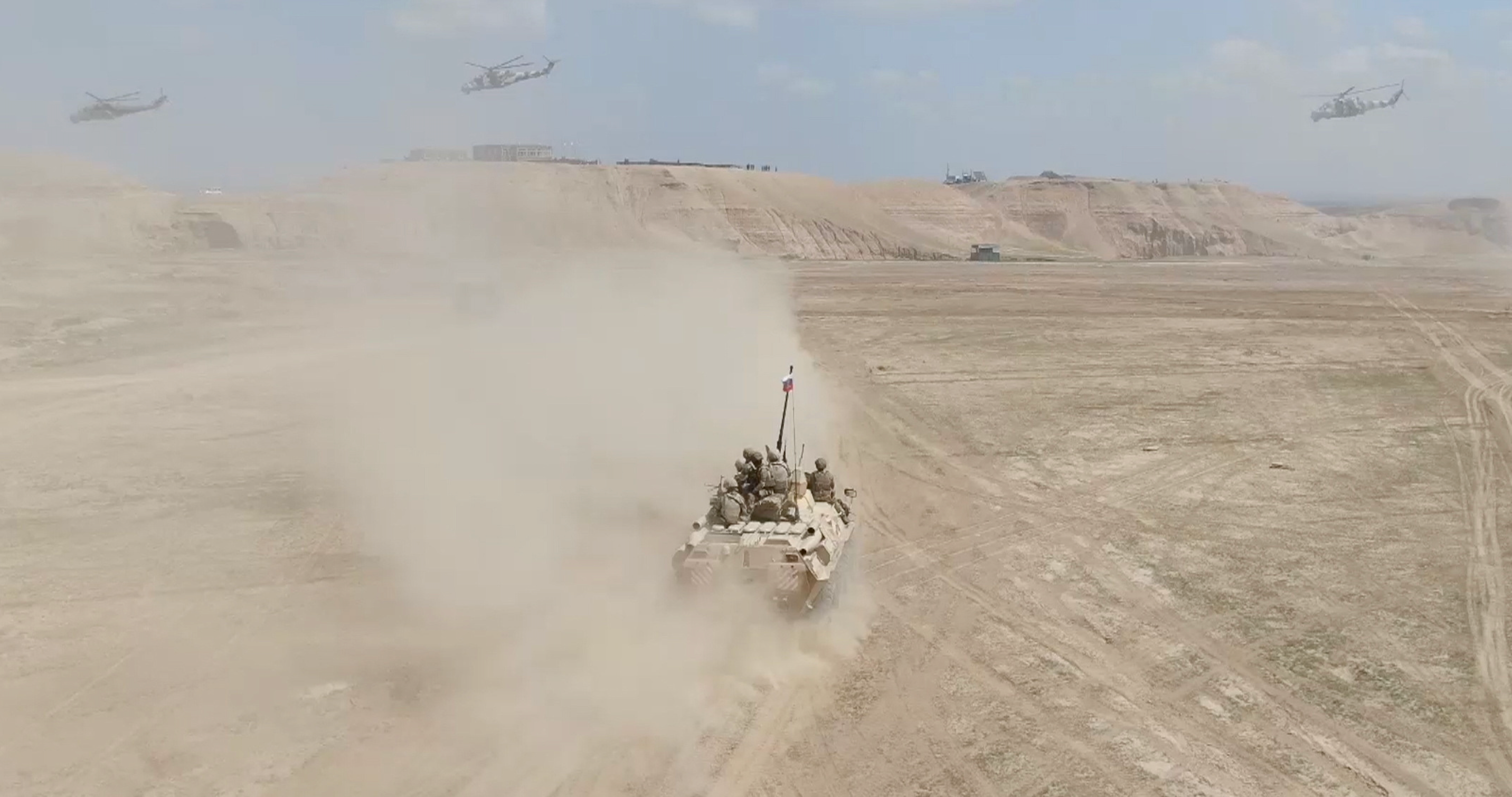 Russian, Tajik troops stage counter-terror drills