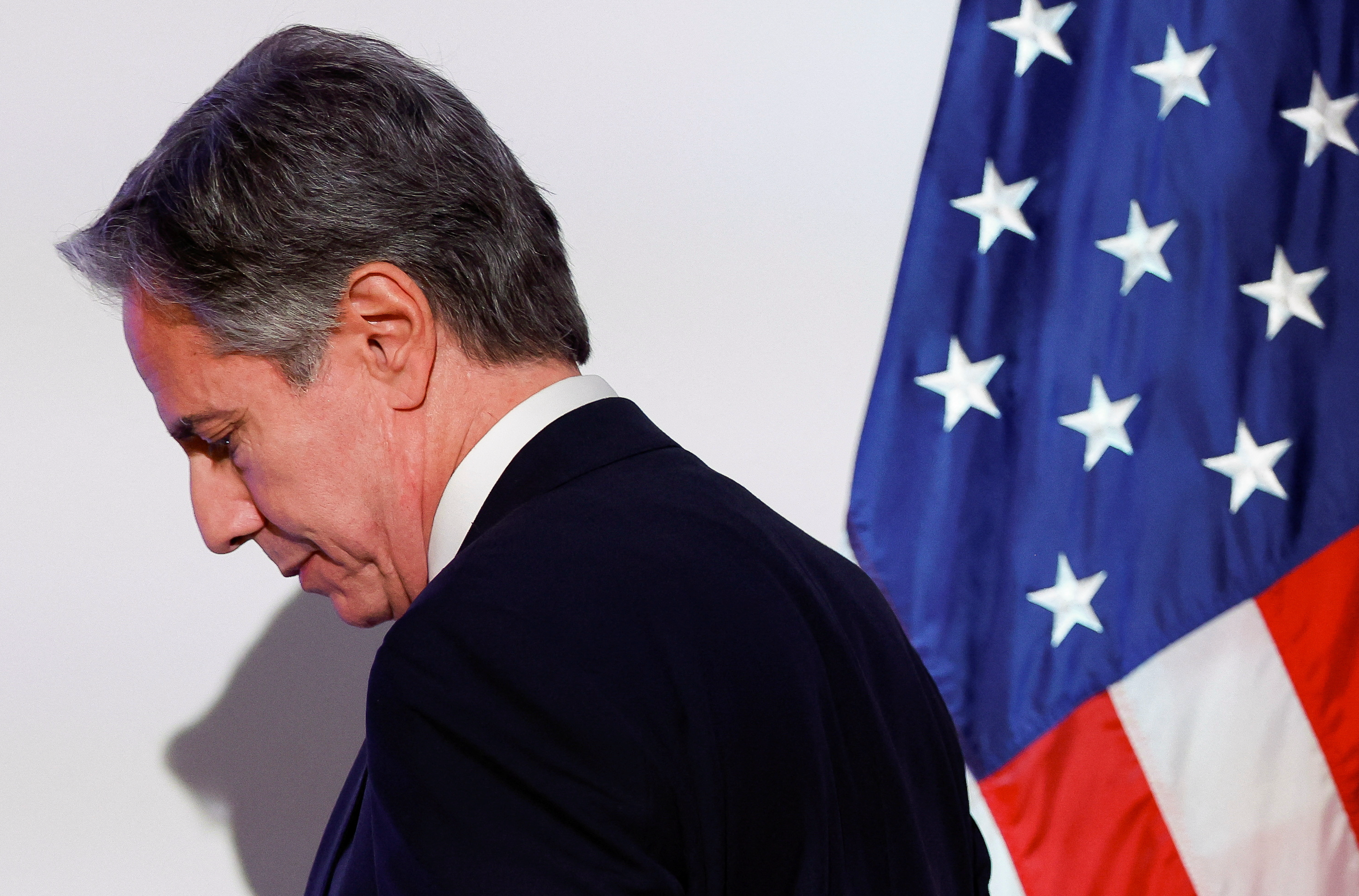 Blinken says US not involved in "any offensive operations" when asked about Iran