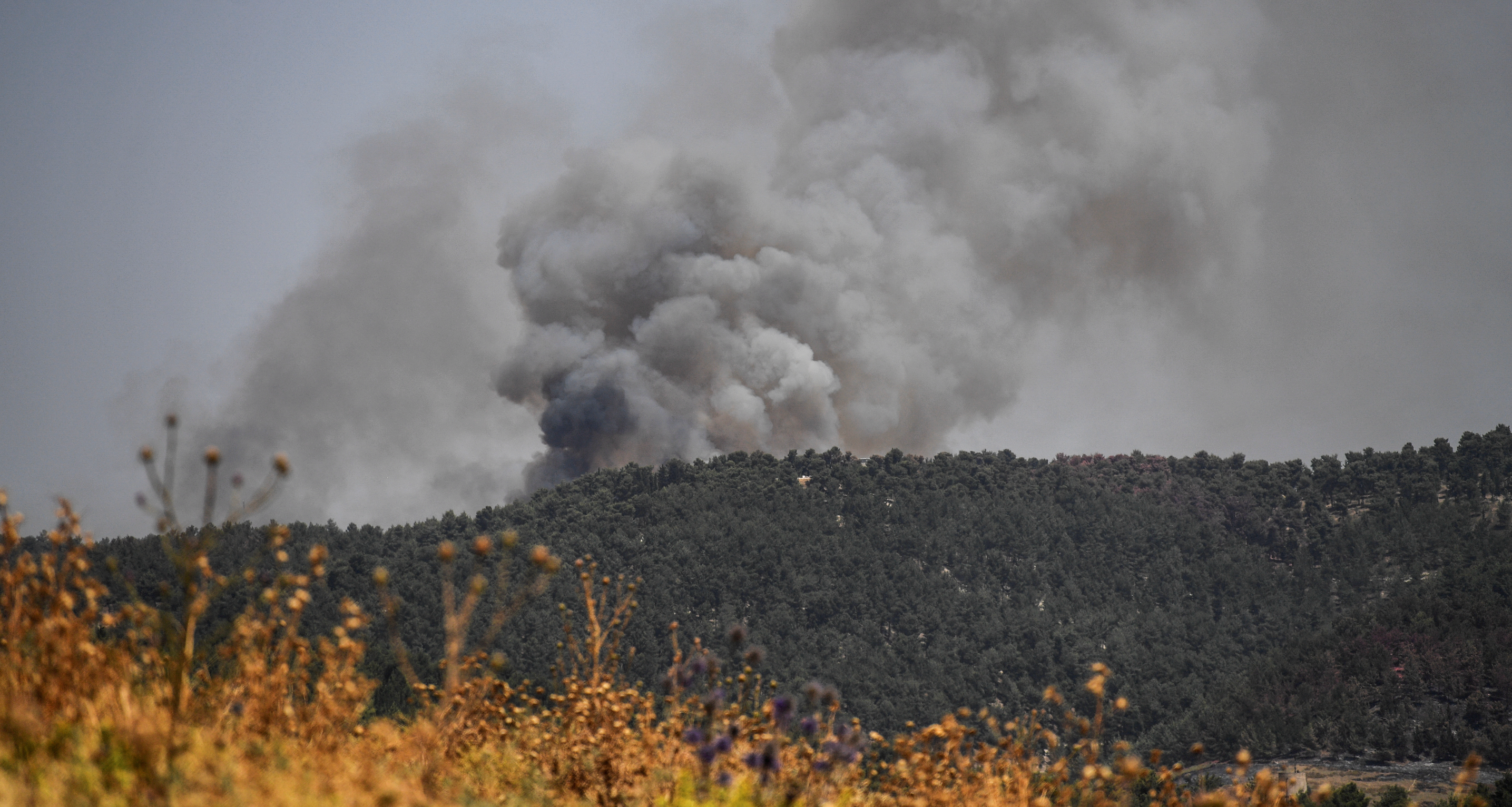 Hezbollah says it attacked nine Israeli military sites with rockets, drones