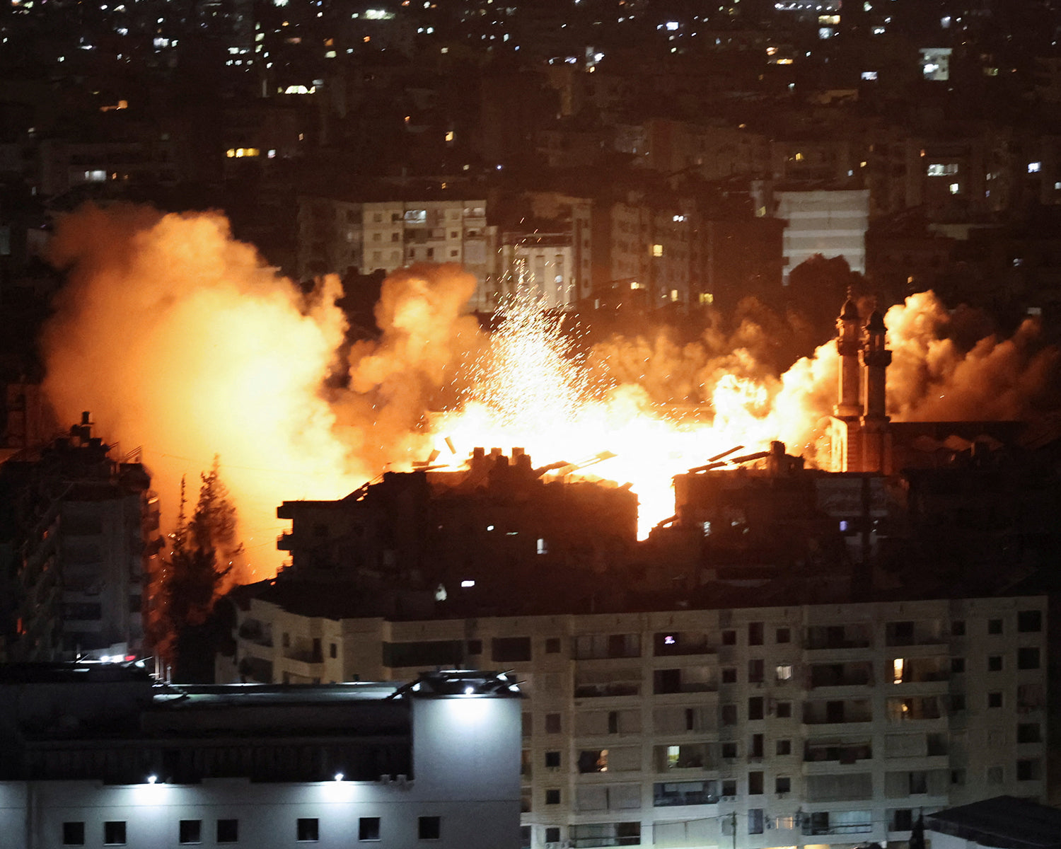 Israeli military strikes Beirut's southern suburbs