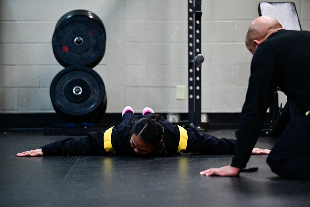 Soldiers with the 20th Engineer Brigade conduct rehabilitation physical training at Fort Liberty, North Carolina. A new study of more than 1.4 million Army musculoskeletal injuries found soldiers in units with embedded H2F teams spent fewer days on
