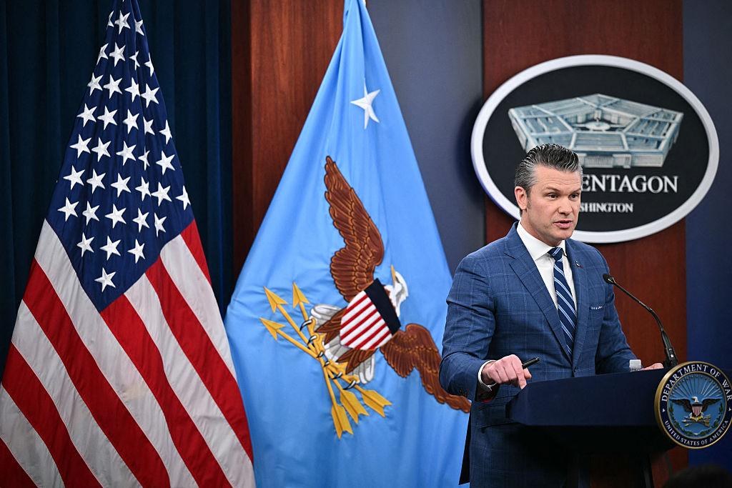 Defense Secretary Pete Hegseth appears at the Pentagon on August 19, 2026. In an October 20 directive, Hegseth prohibited military personnel and civilian employees from using nonpublic government information to place financial bets, including wagers on
