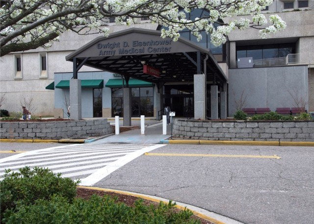 Eisenhower Army Medical Center at Fort Gordon, Georgia. Jennifer Lowers is challenging the Army’s rejection of a federal claim stemming from treatment she received there before a 17-day psychiatric hospitalization in 2021. U.S. Army file photo.