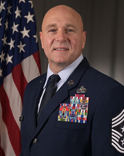 Chief Master Sgt. Anthony W. Green served as command chief of Air Force Special Operations Command. Green was convicted Sept. 17, 2026, of indecent recording and offenses involving child sexual abuse material. He was sentenced to 10 years in confinement,