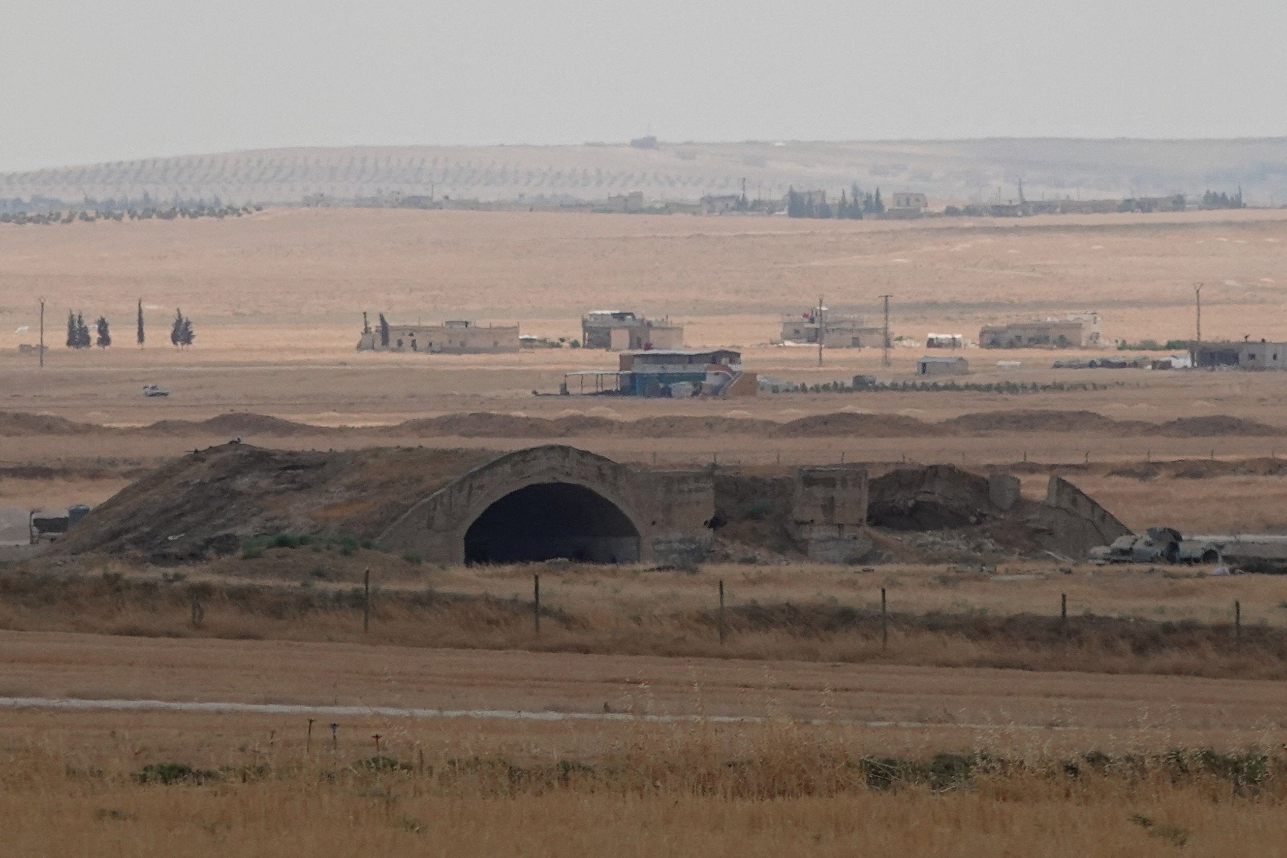 Abu al-Duhur airbase following strikes, Syria, August 18, 2026. REUTERS/Stringer