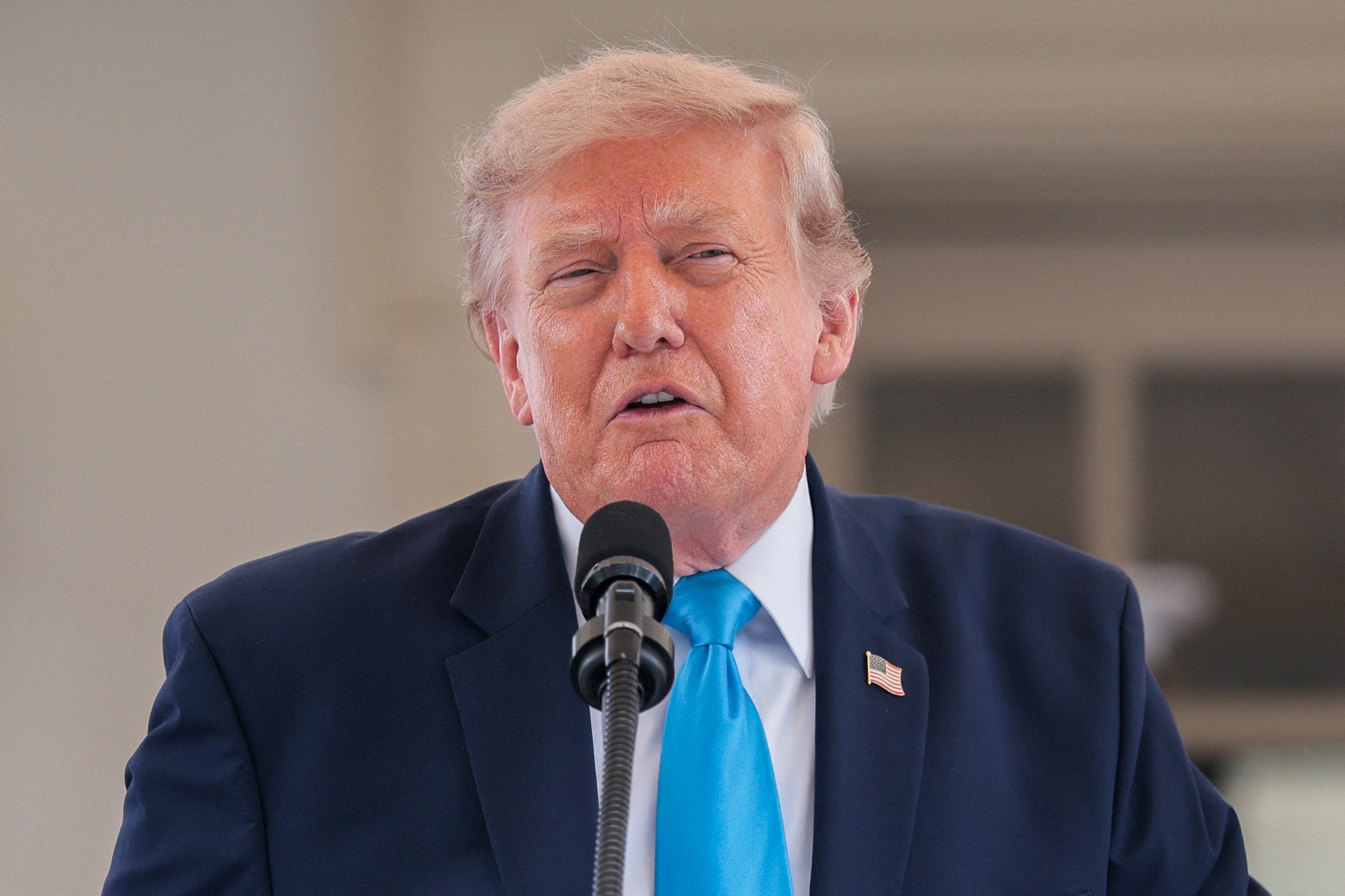 U.S. President Donald Trump makes an announcement during an event at the White House in Washington, D.C., U.S., July 30, 2026. REUTERS/Kylie Cooper