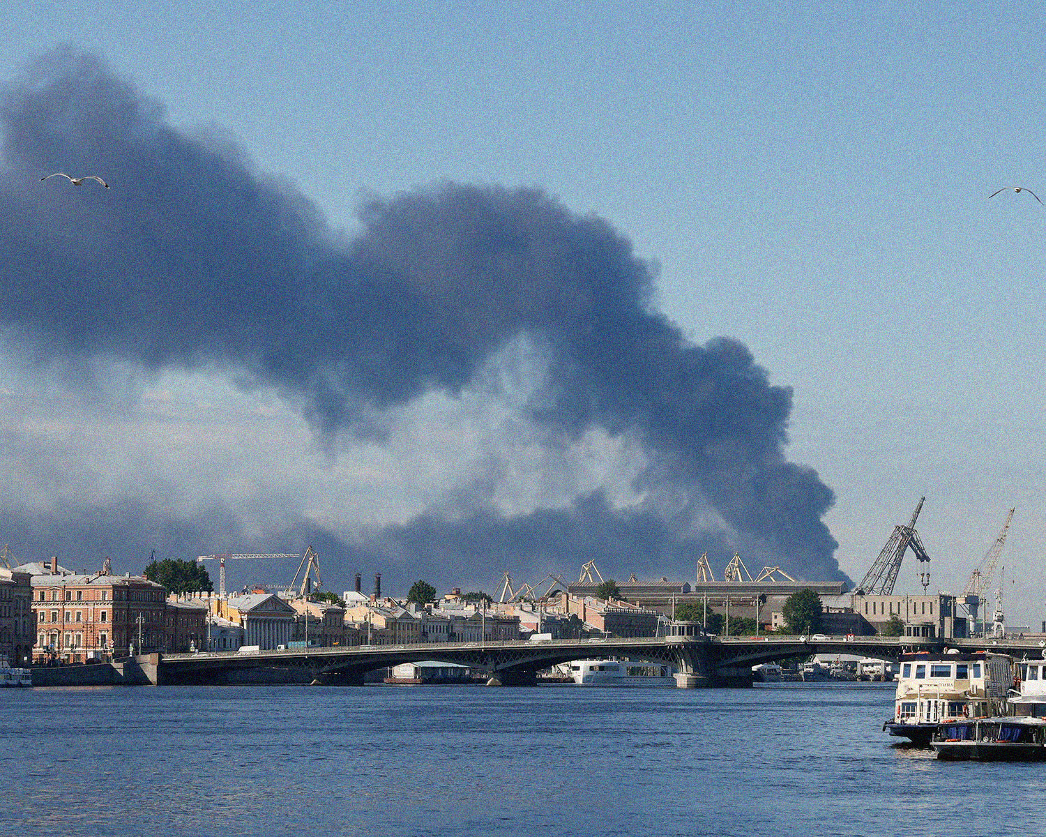 Ukraine strikes St Petersburg oil terminal, naval base as Putin's “Davos” gets under way