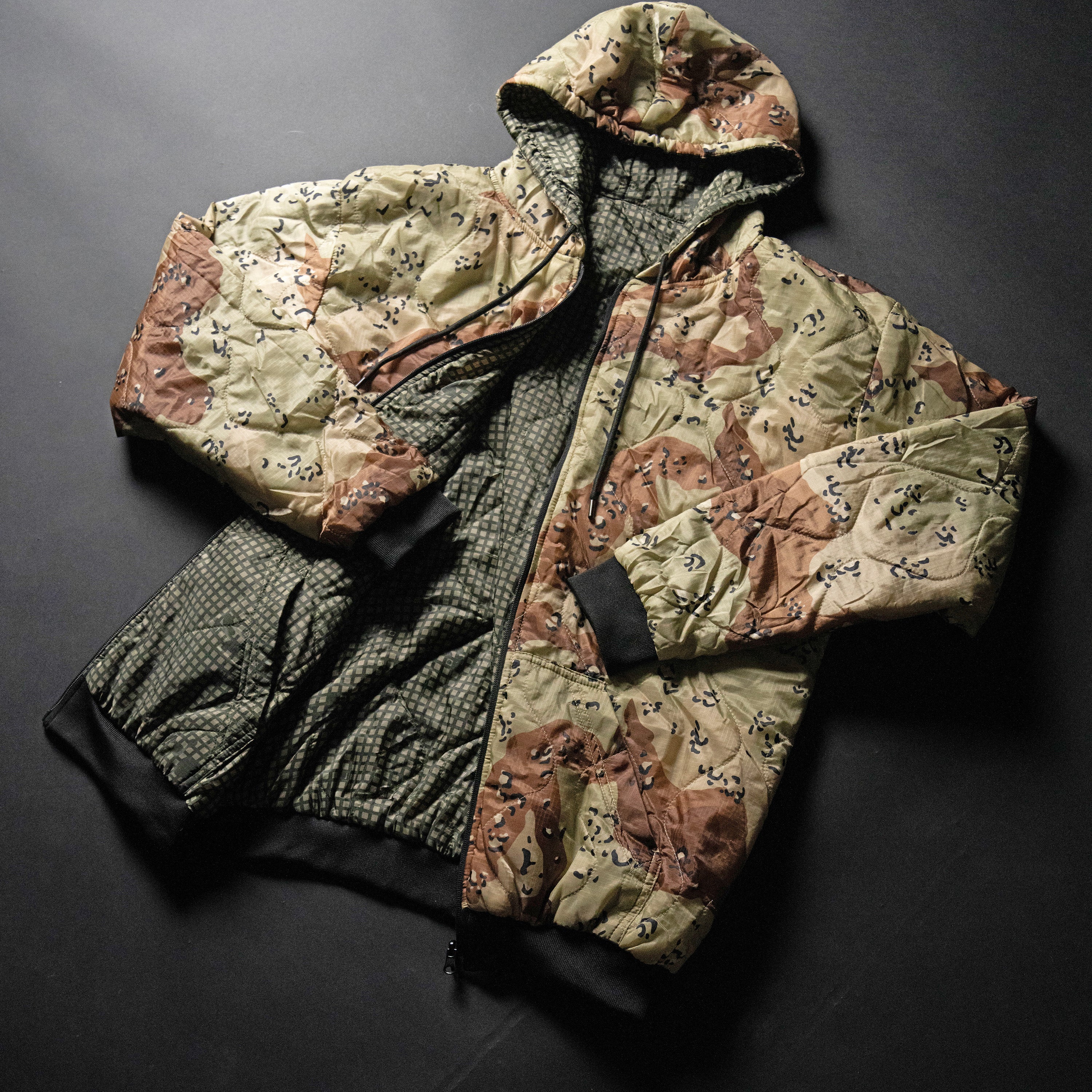 DNC + Chocolate Chip Camo Reversible Zip-Up Woobie Hoodie