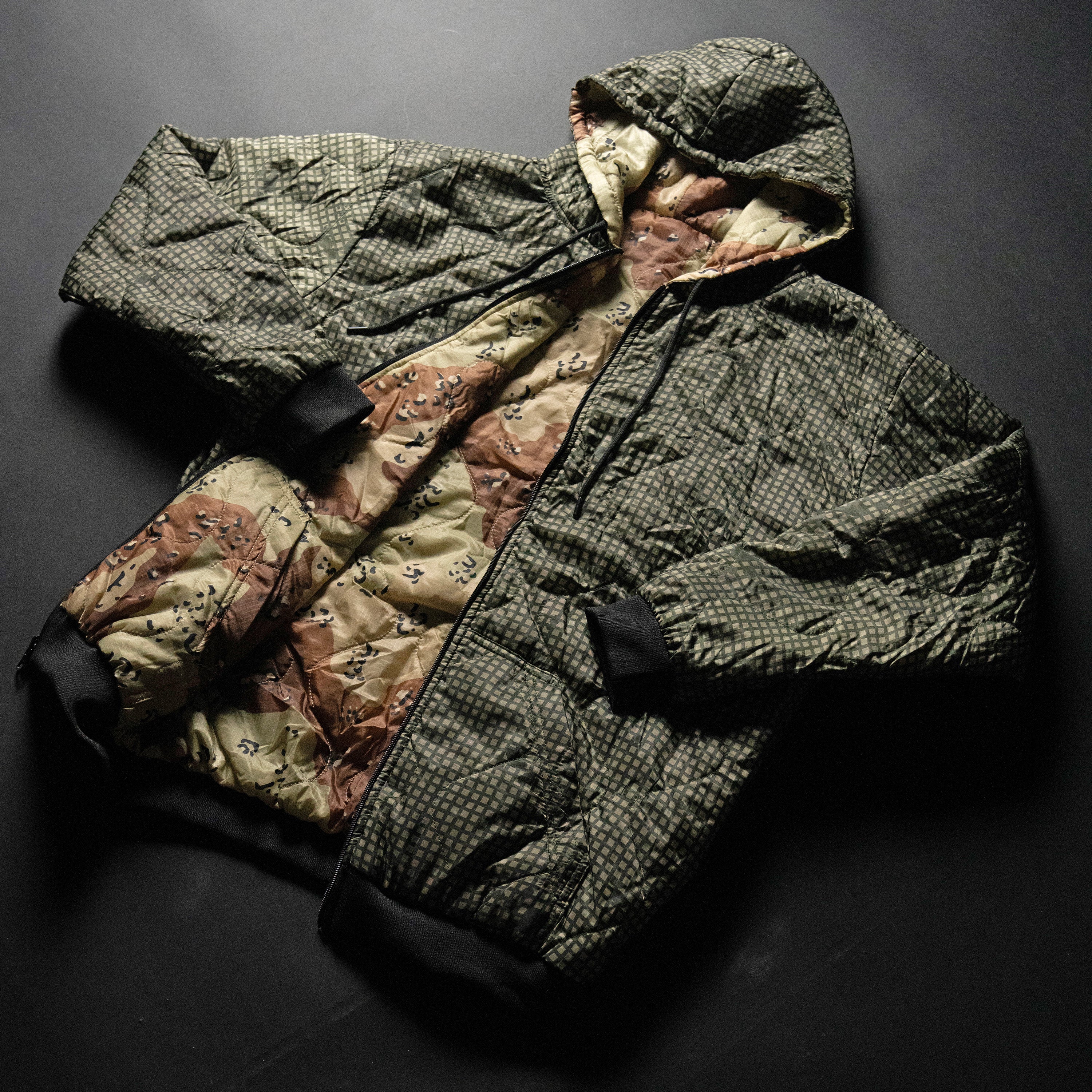 DNC + Chocolate Chip Camo Reversible Zip-Up Woobie Hoodie