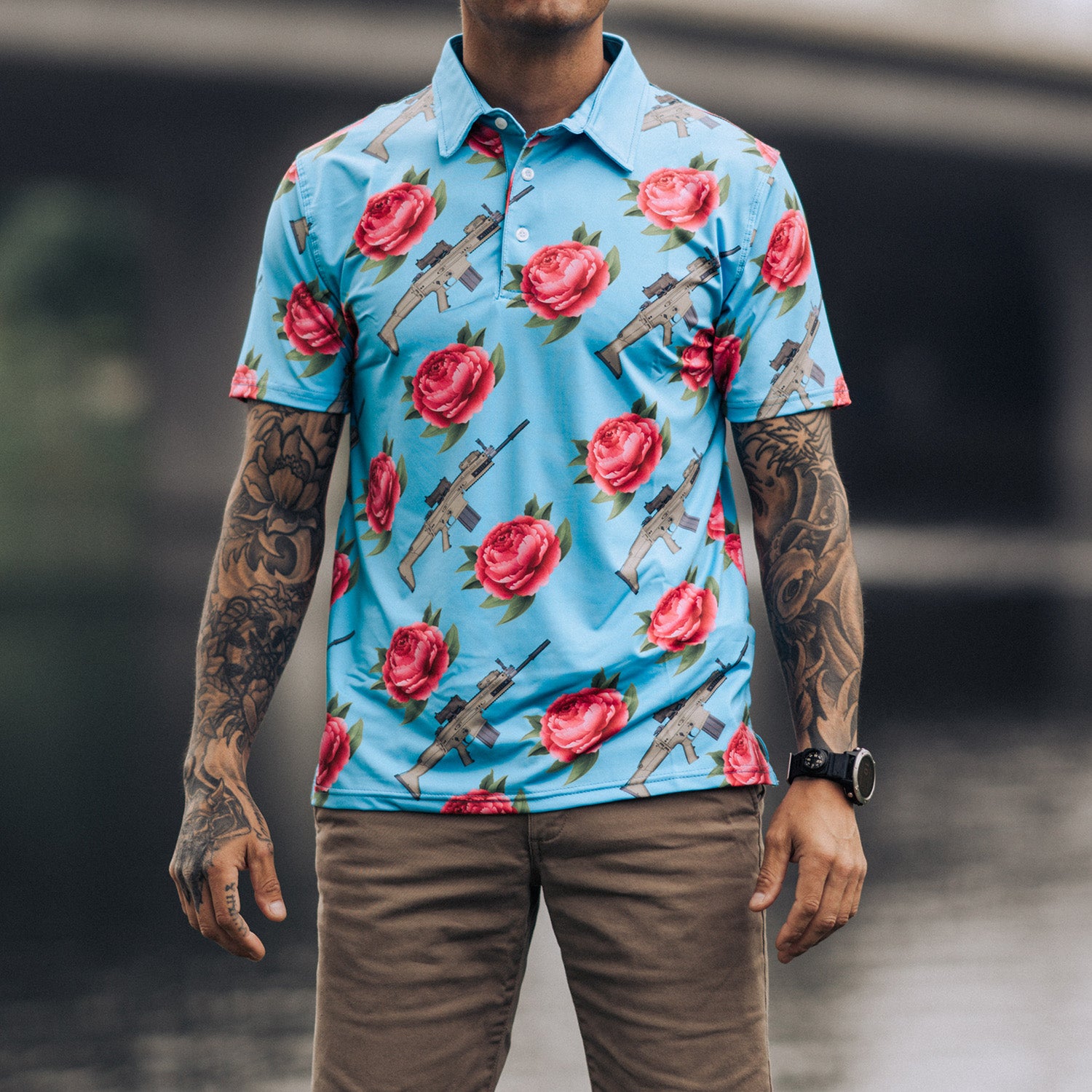 Golf themed hawaiian on sale shirt