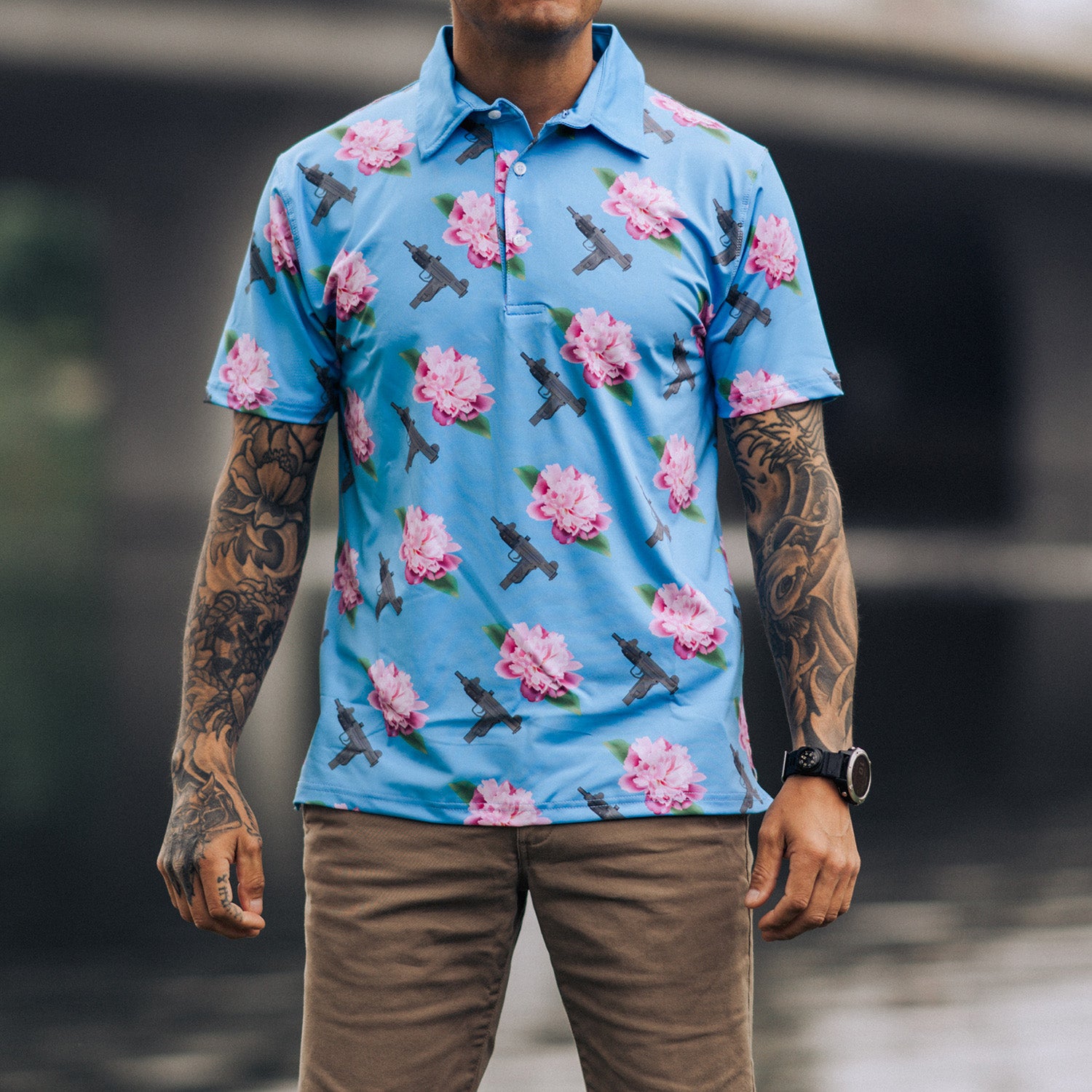 OAF Nation Aloha Lil Uzi Golf Polo