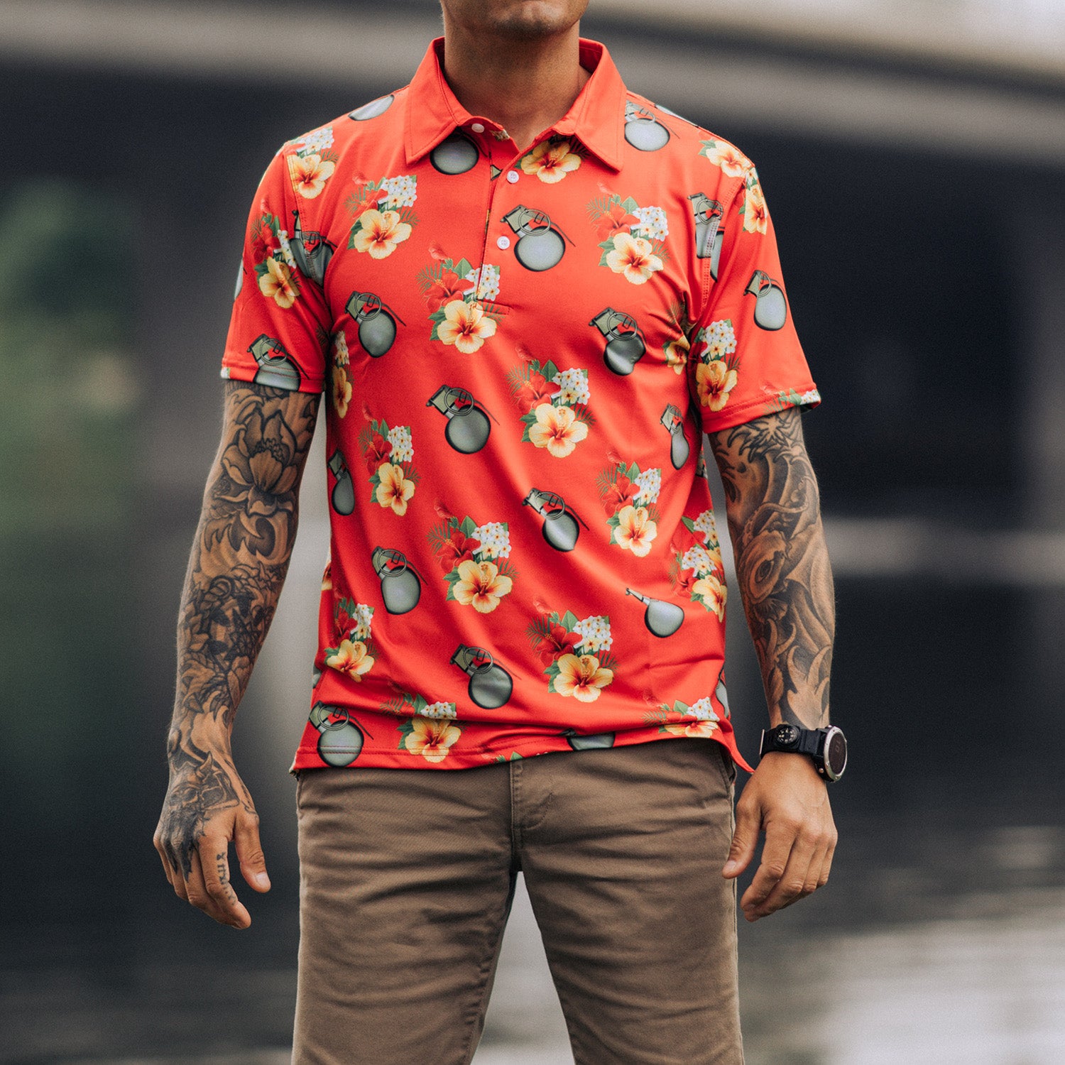 OAF Nation Aloha M67 Golf Polo