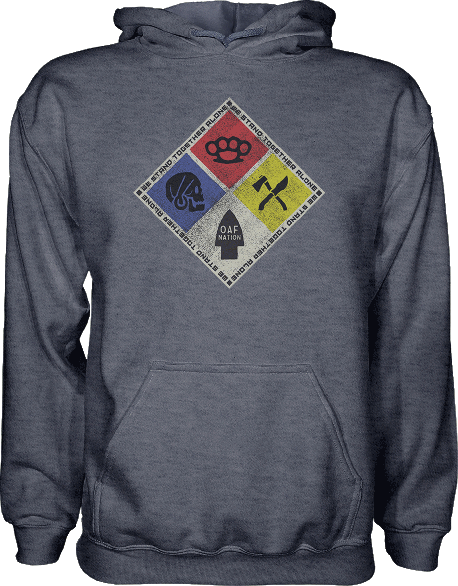 OAF Nation Hazmat Hoodie Heather Navy