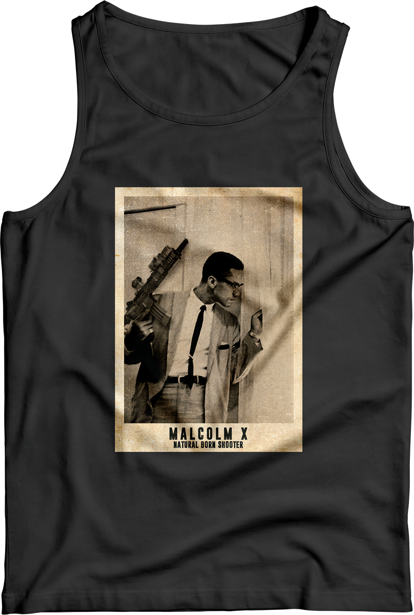 Natural Born Shooters: Malcolm X Tank Black