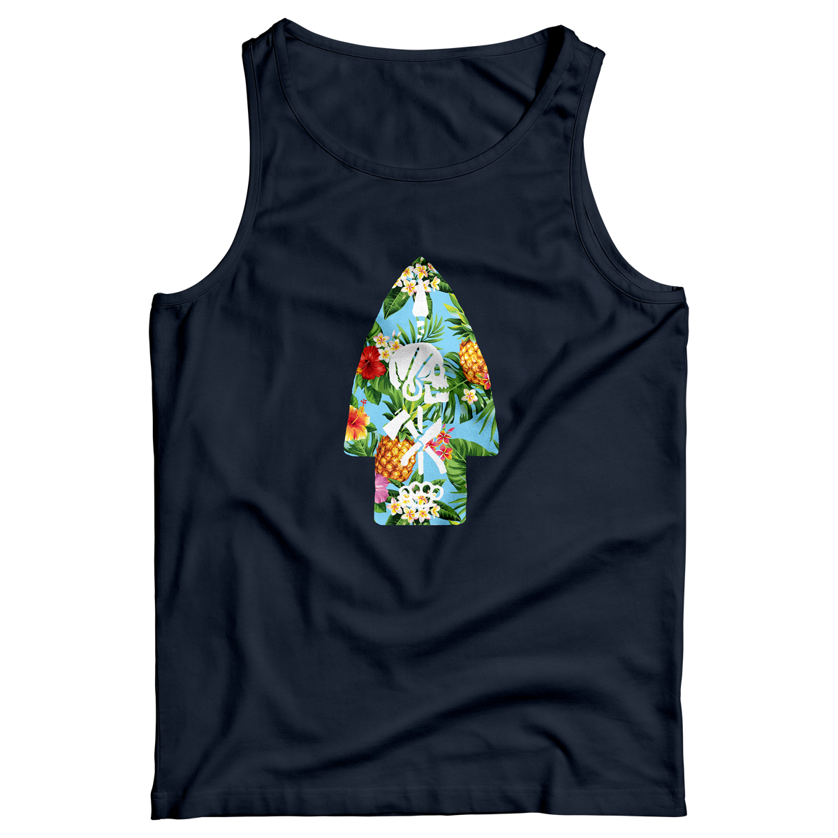 OAF Nation Aloha Larry Tank Navy