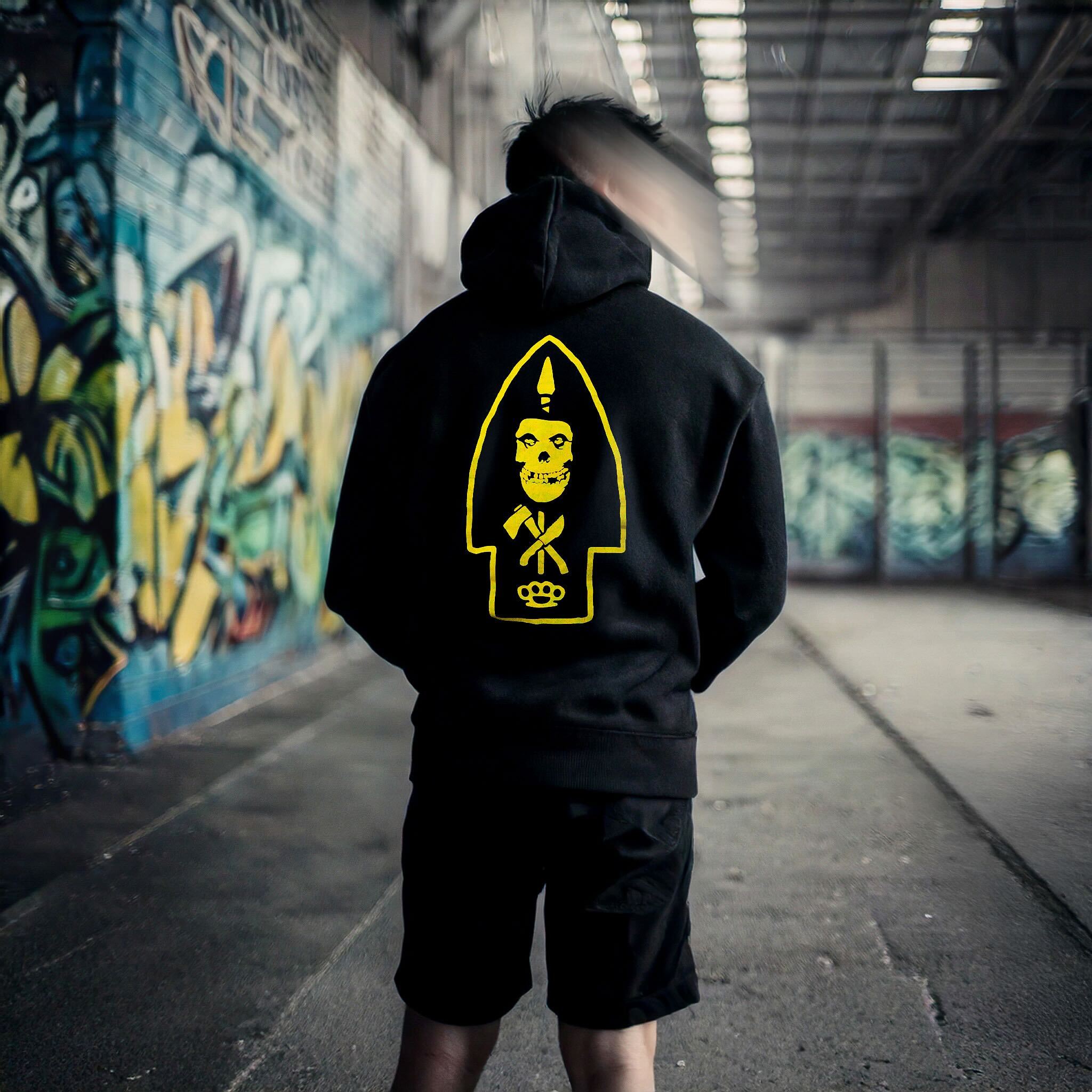 Crimson Ghost Larry Hoodie lifestyle