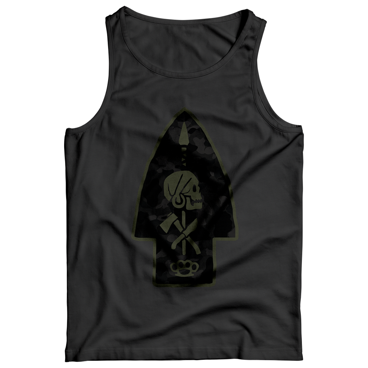 OAF Nation Frogskin Black Bad Larry Tank Black