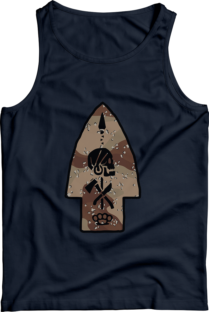 OG Chocolate Chip Camo Bad Larry Tank Navy