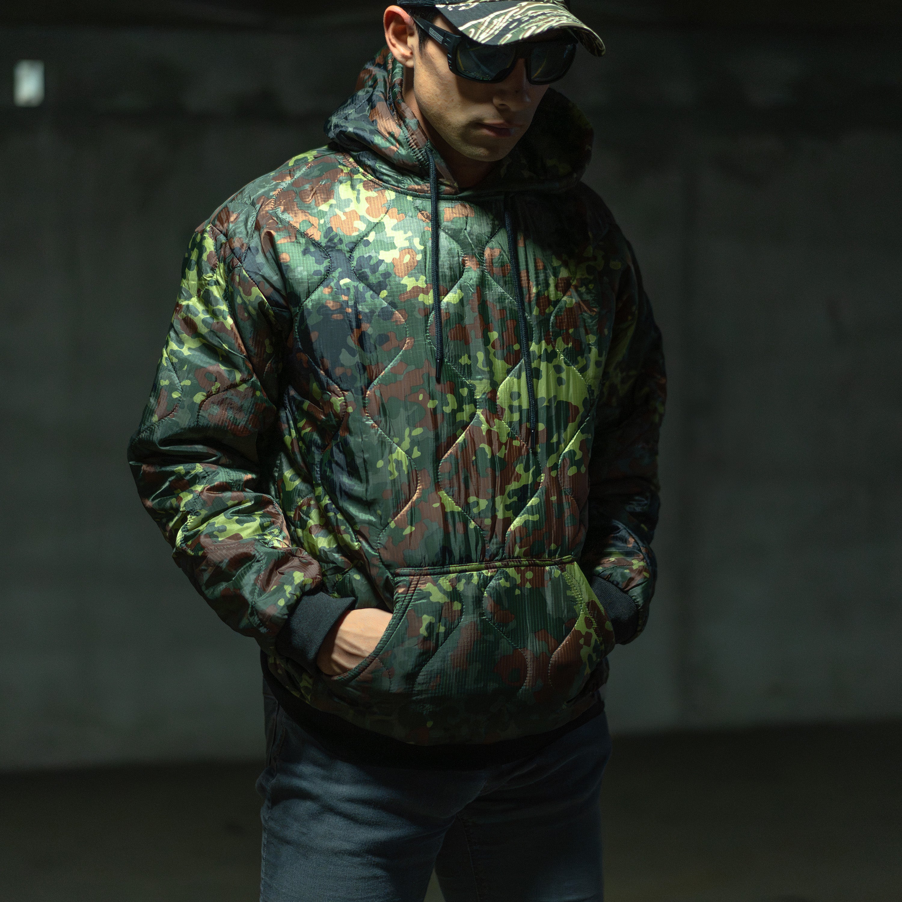 Flecktarn Pullover Woobie Hoodie lifestyle