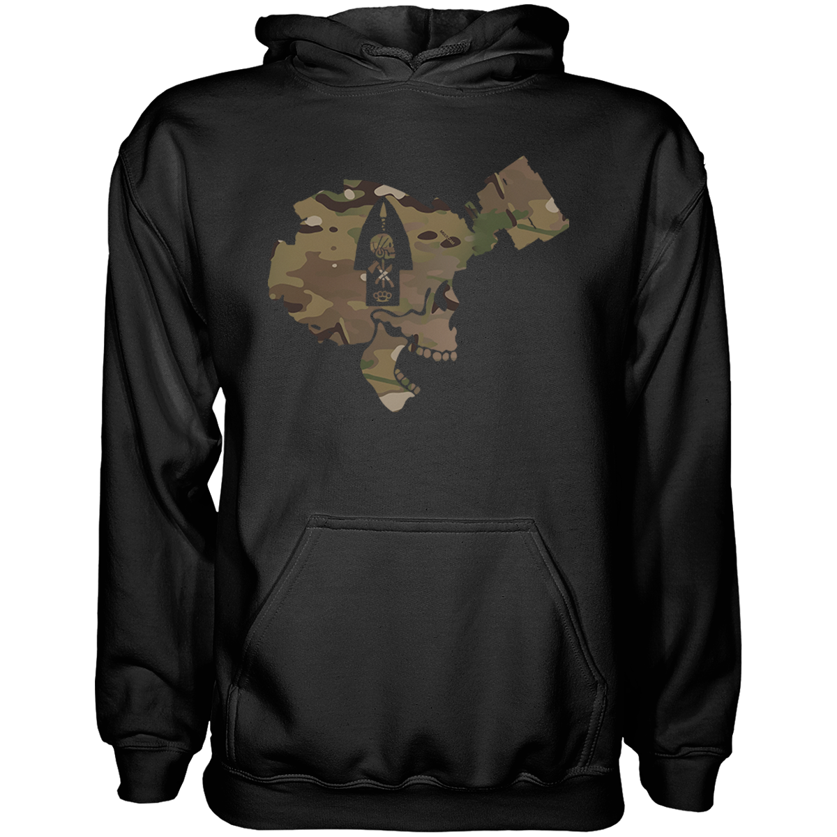 MDS Larry - Multicam V1 Hoodie Black