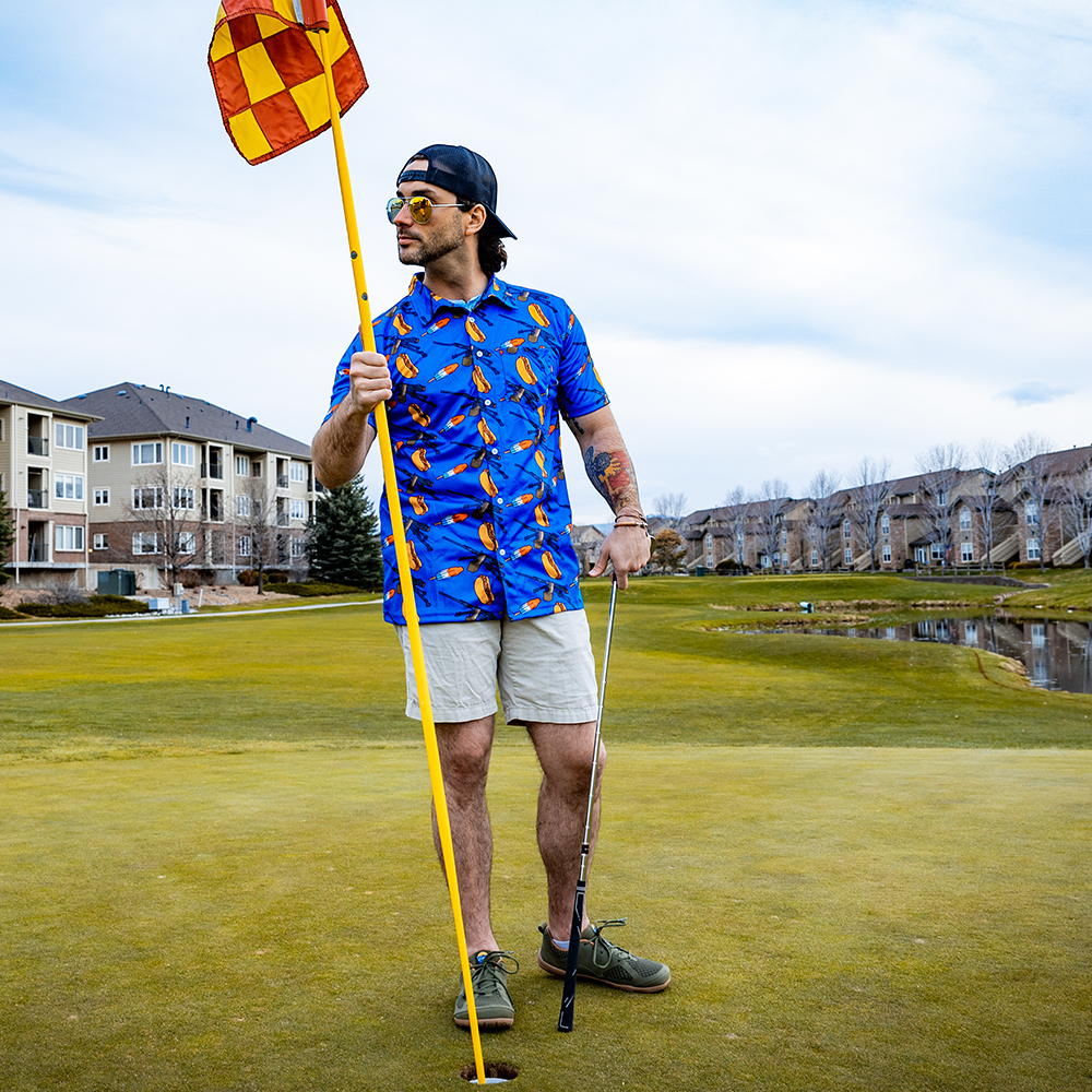 OAF Nation Aloha Fifties N' Glizzies Button Up Shirt