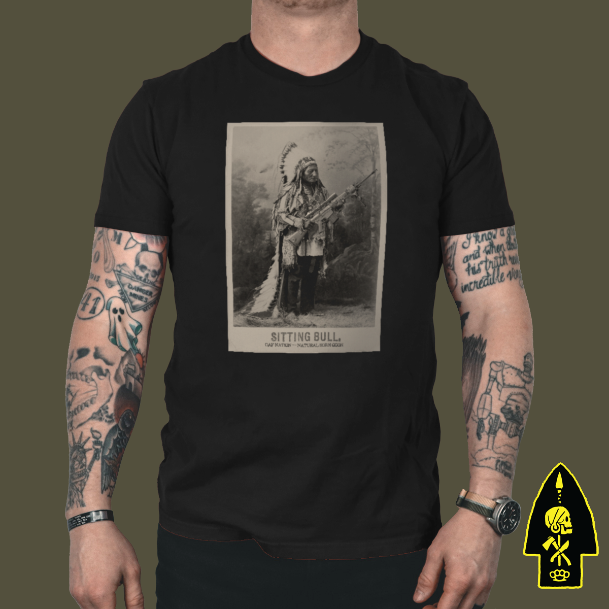 Natural Born Shooters: Sitting Bull Tee