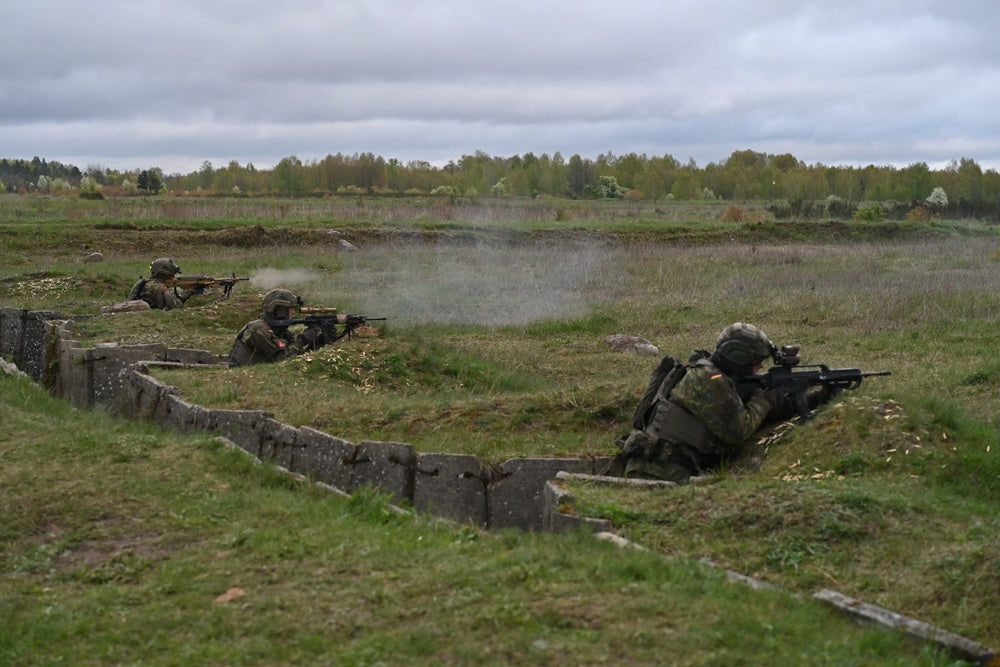 Lithuania starts building base for German troops near Russian border