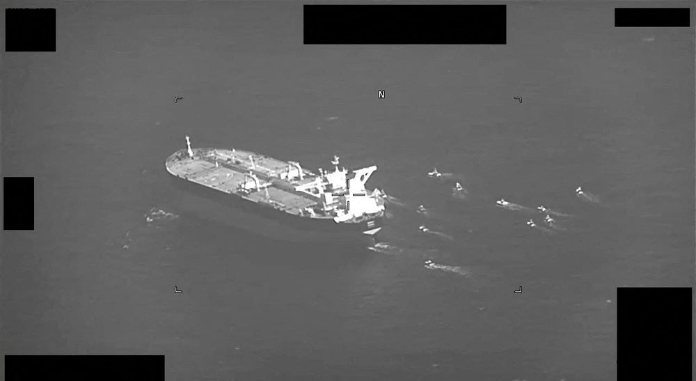 Iran seizes second oil tanker in a week, US Navy says