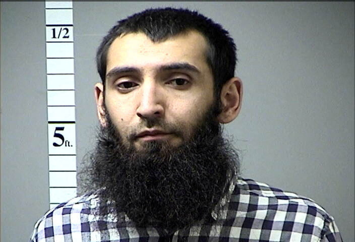 Sayfullo Saipov, the suspect in the New York City truck attack is seen in this handout photo