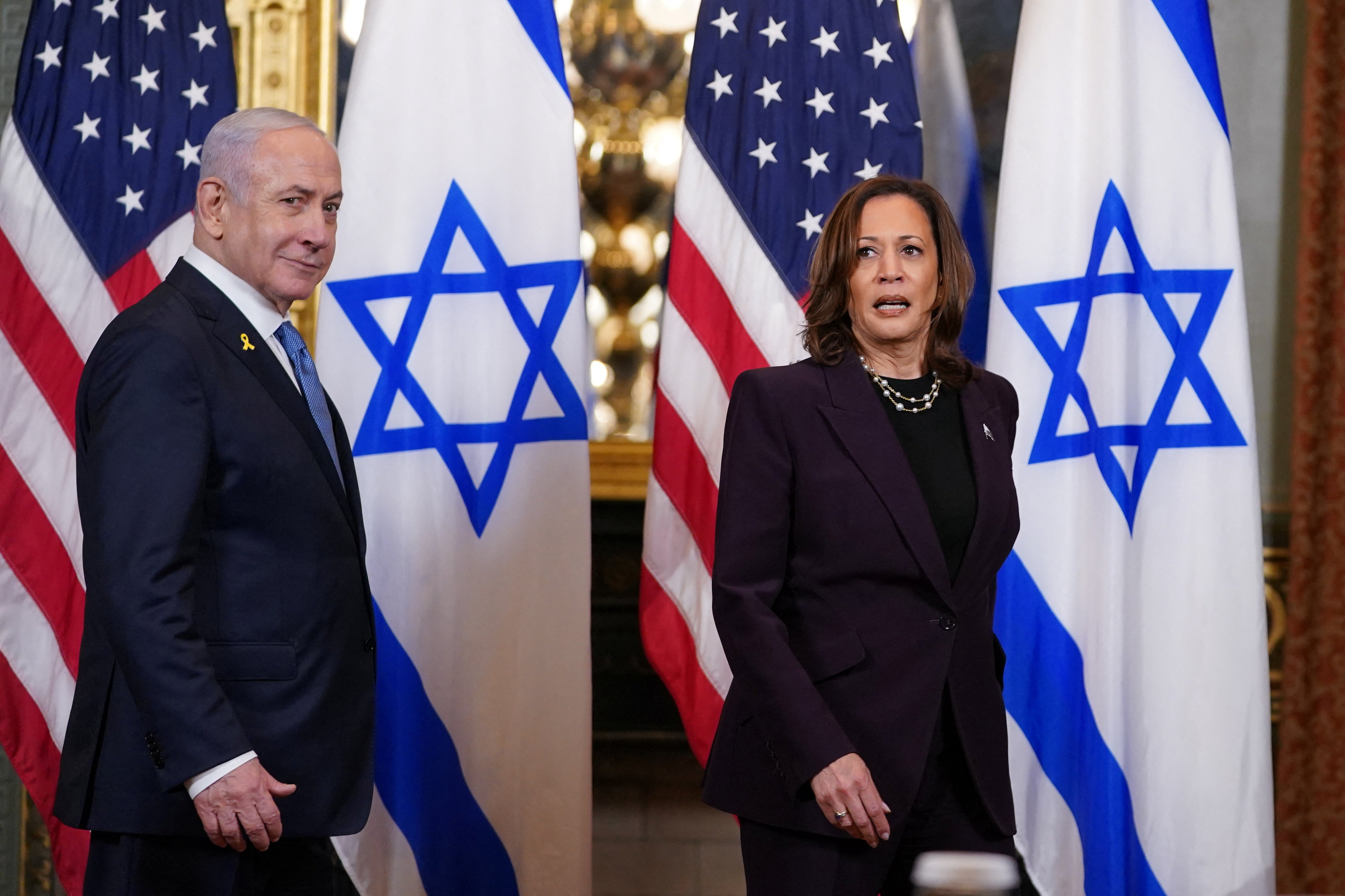 Harris pushes Netanyahu to ease Gaza suffering, says “I will not be silent”