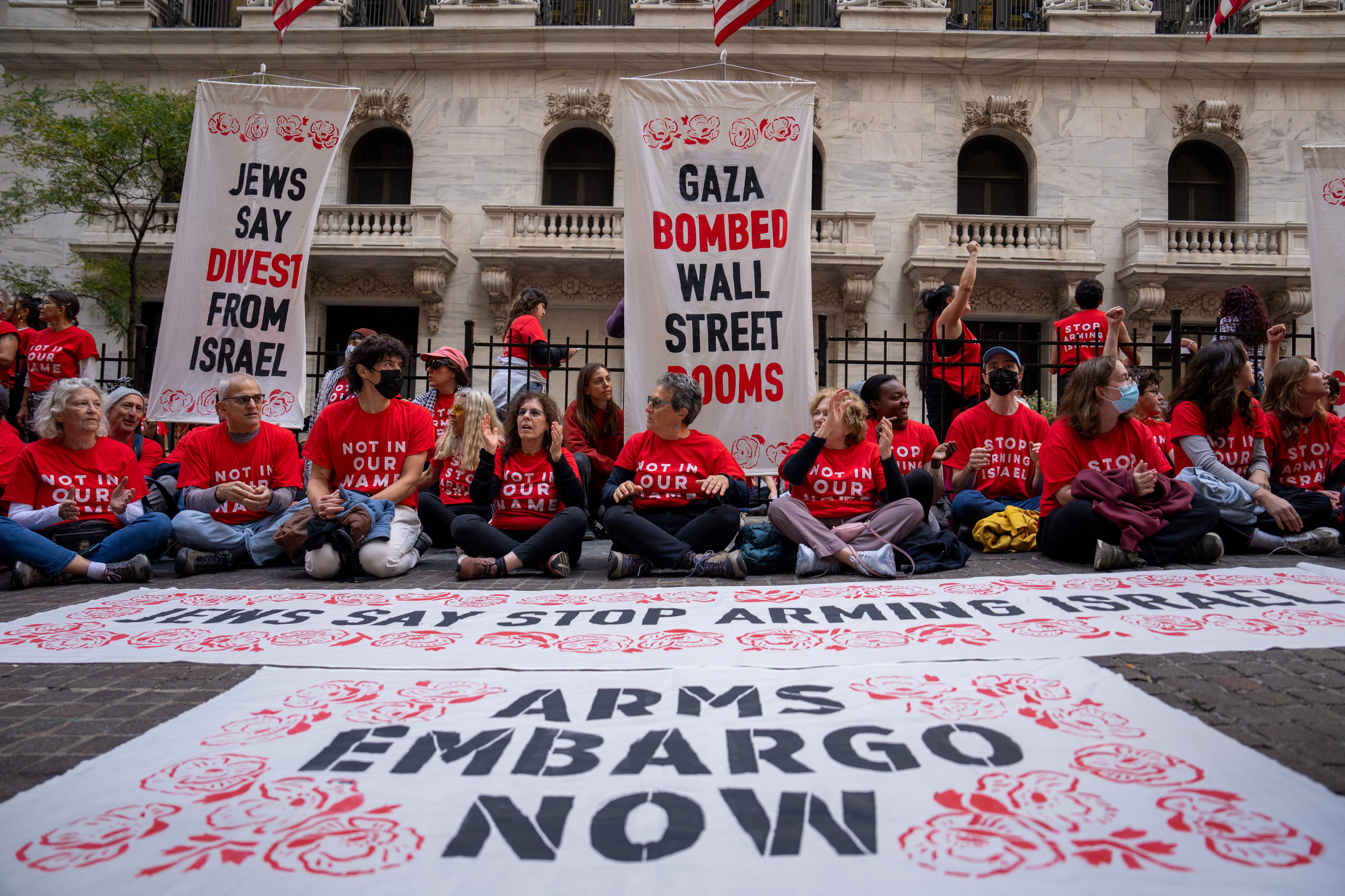 Over 200 pro-Palestinian protesters arrested outside New York Stock Exchange