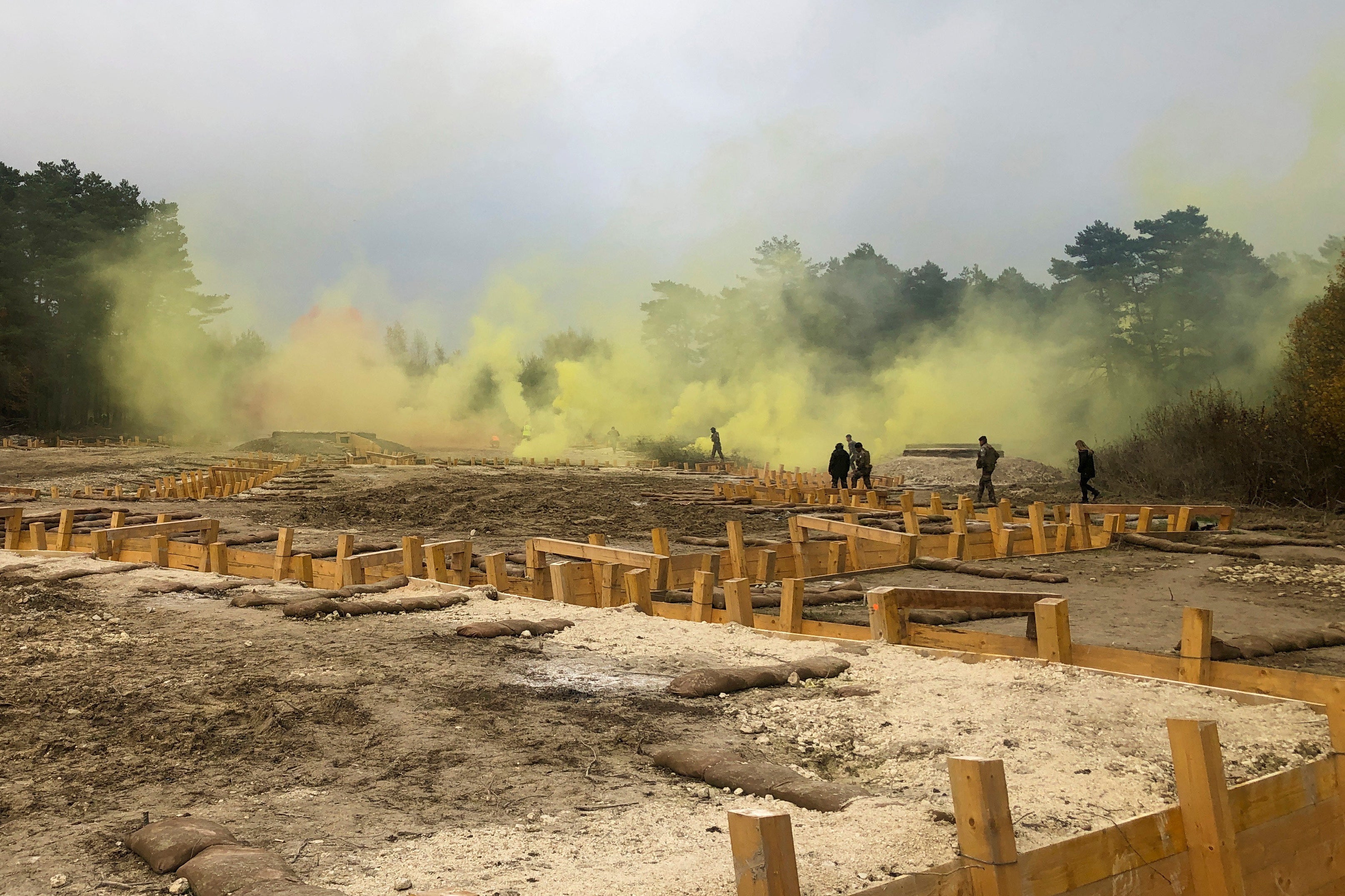 Ukrainian troops train for trench warfare near France's WWI battlefields