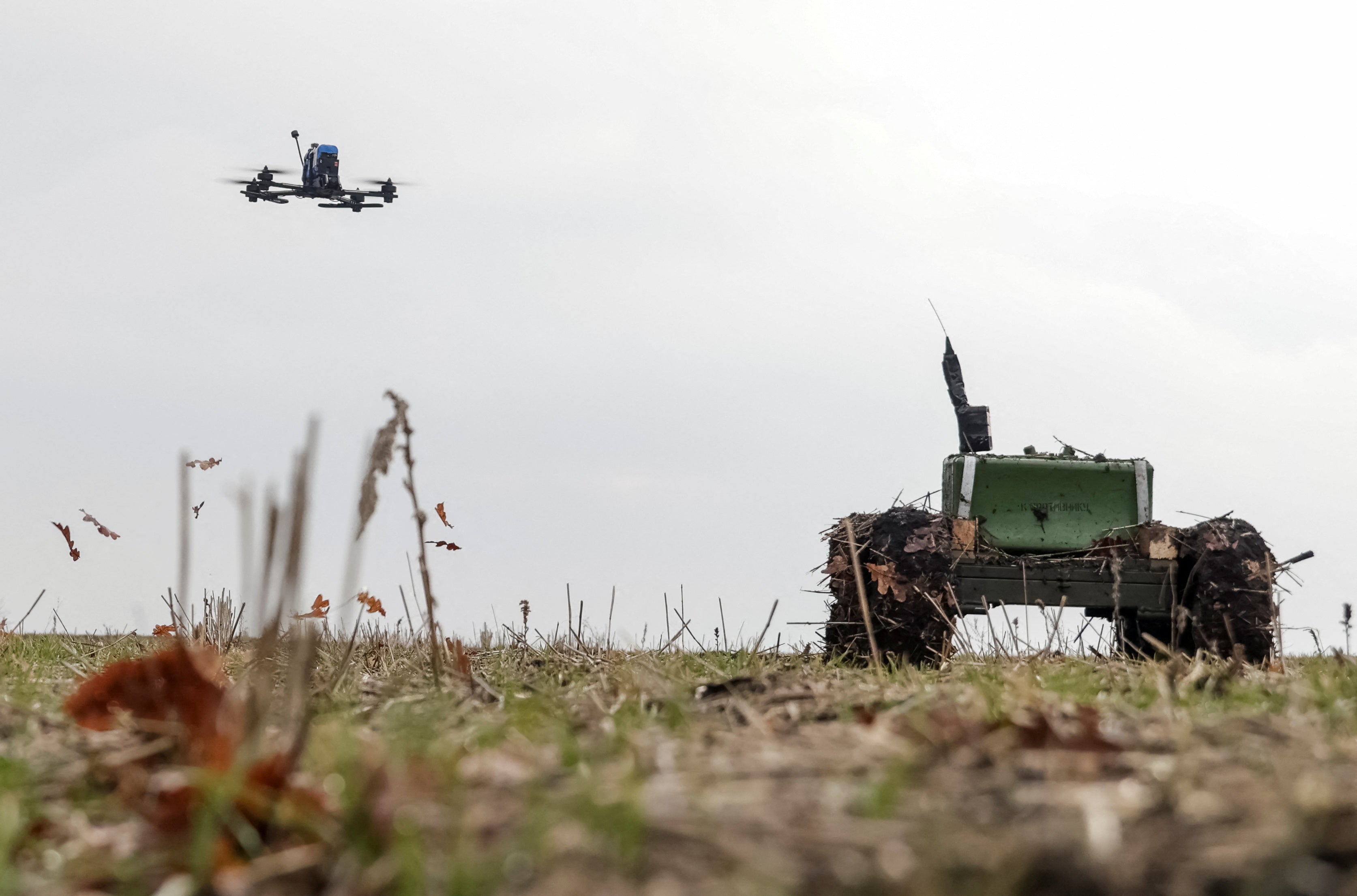 Ukrainian brigade pioneers unmanned ground assaults