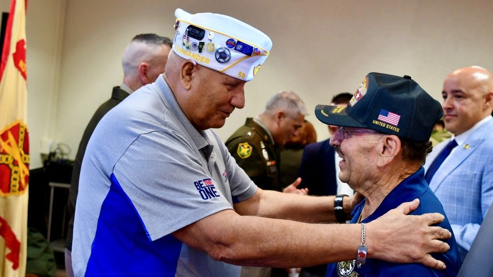 Veterans connect during a Retiree/Veterans Appreciation Day event at Fort Buchanan, Puerto Rico, Nov. 6, 2024. U.S. Army photo by David Hernandez.