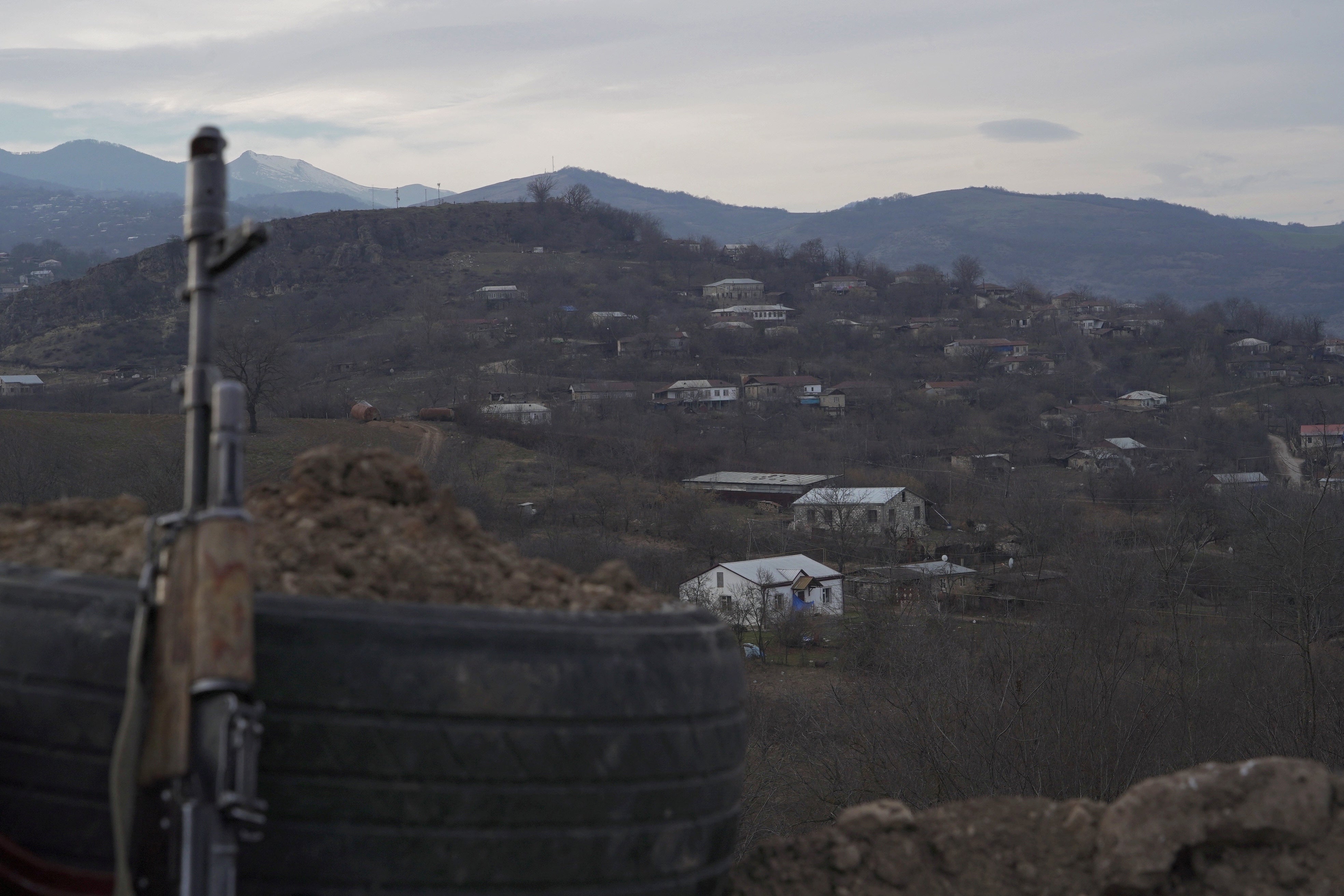 A view shows the village of Taghavard in the region of Nagorno-Karabakh,