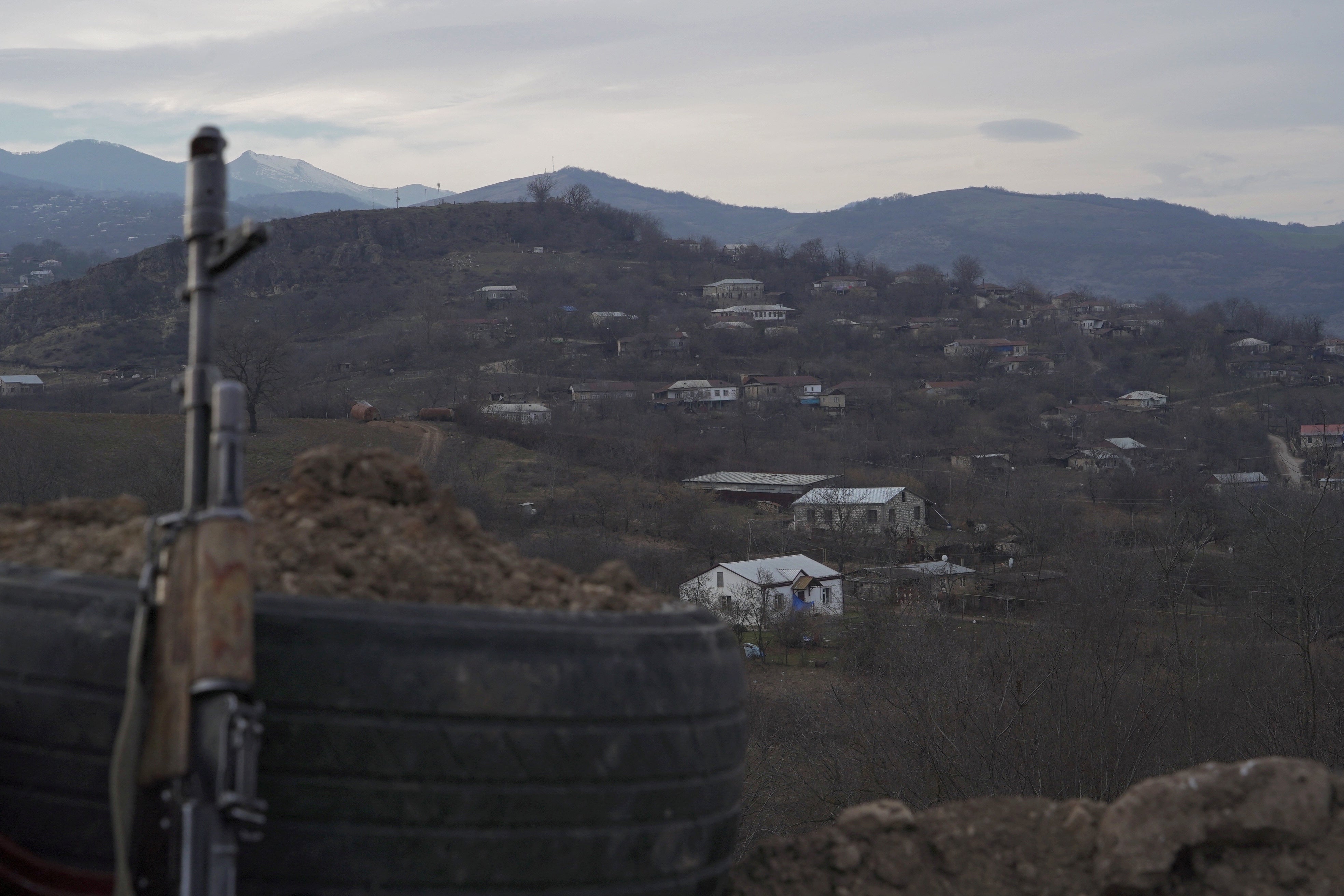 A view shows the village of Taghavard in the region of Nagorno-Karabakh
