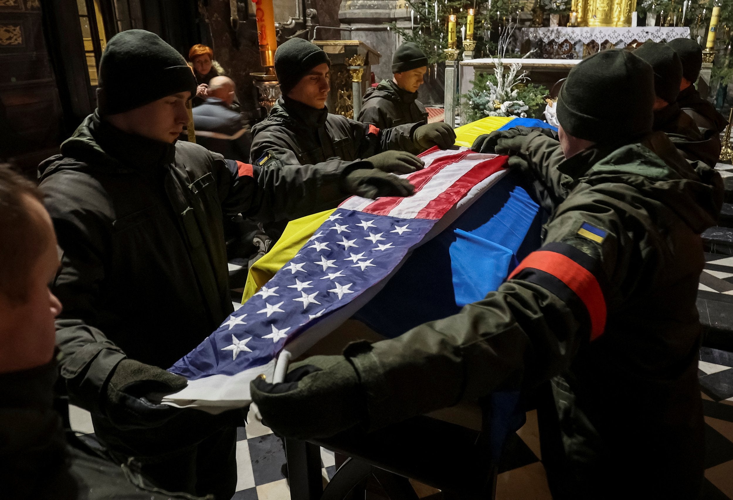 Memorial held for former US Navy SEAL killed in Ukraine