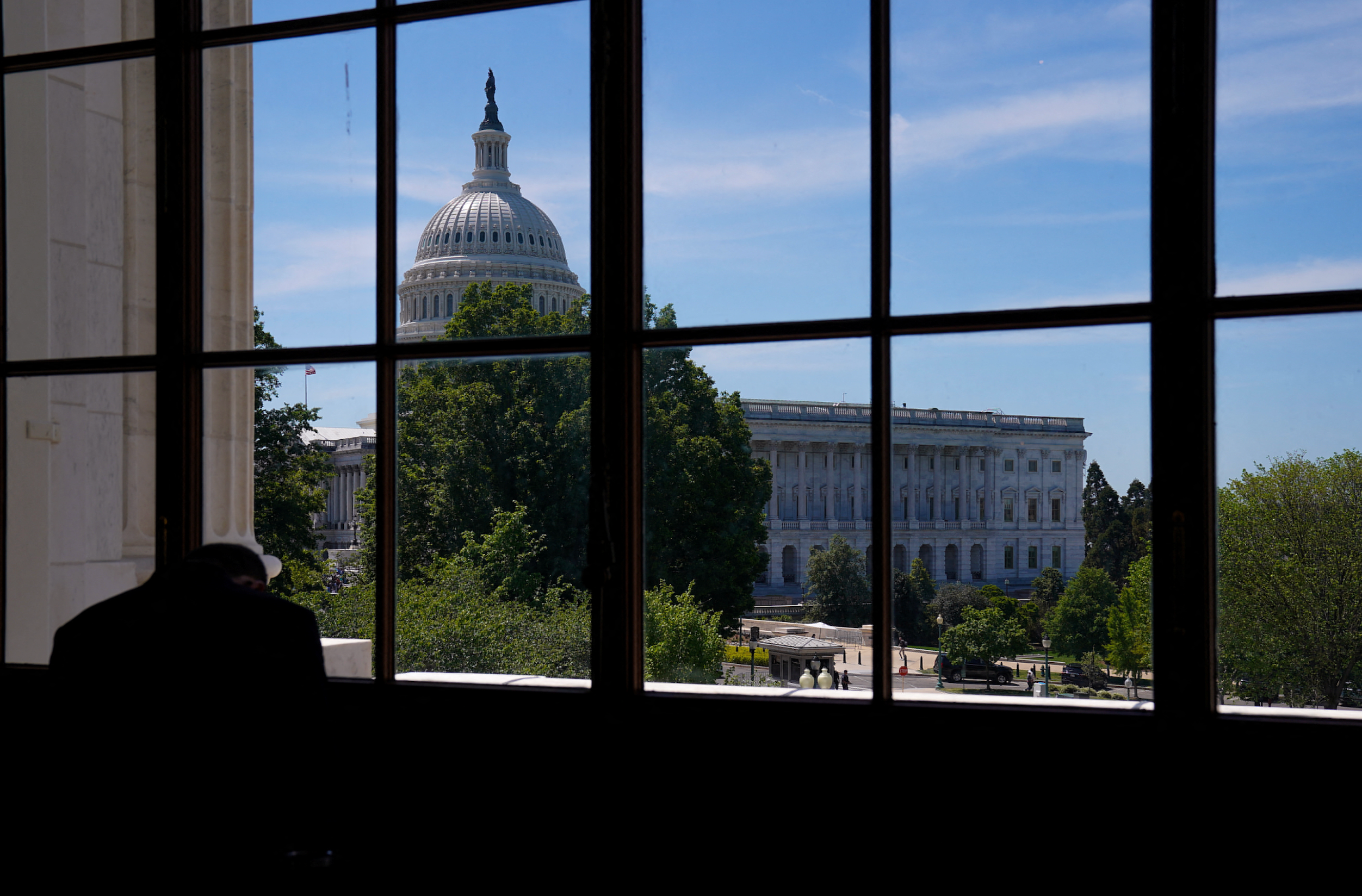 The U.S. Capitol dome is seen from the Russell Senate Office Building on Capitol Hill in Washington, U.S